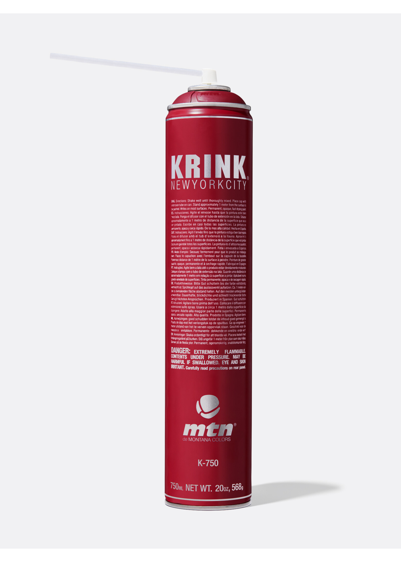 MTN Colors KRINK K-750 Red  750ml Sprühdose