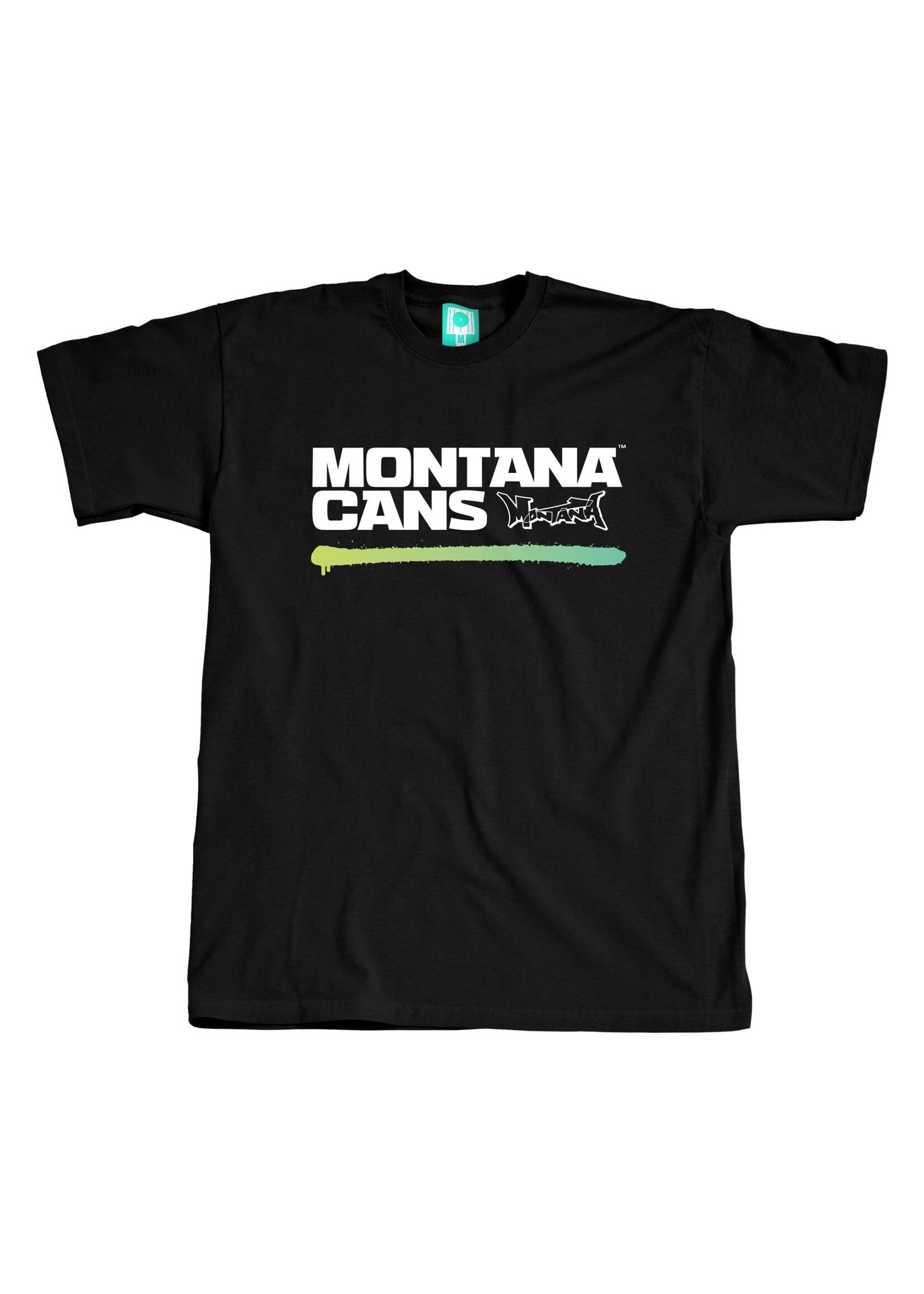Montana Cans T-SHIRT Typo Logo Underline Black
