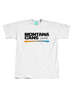Montana Cans T-SHIRT Typo Logo Underline White