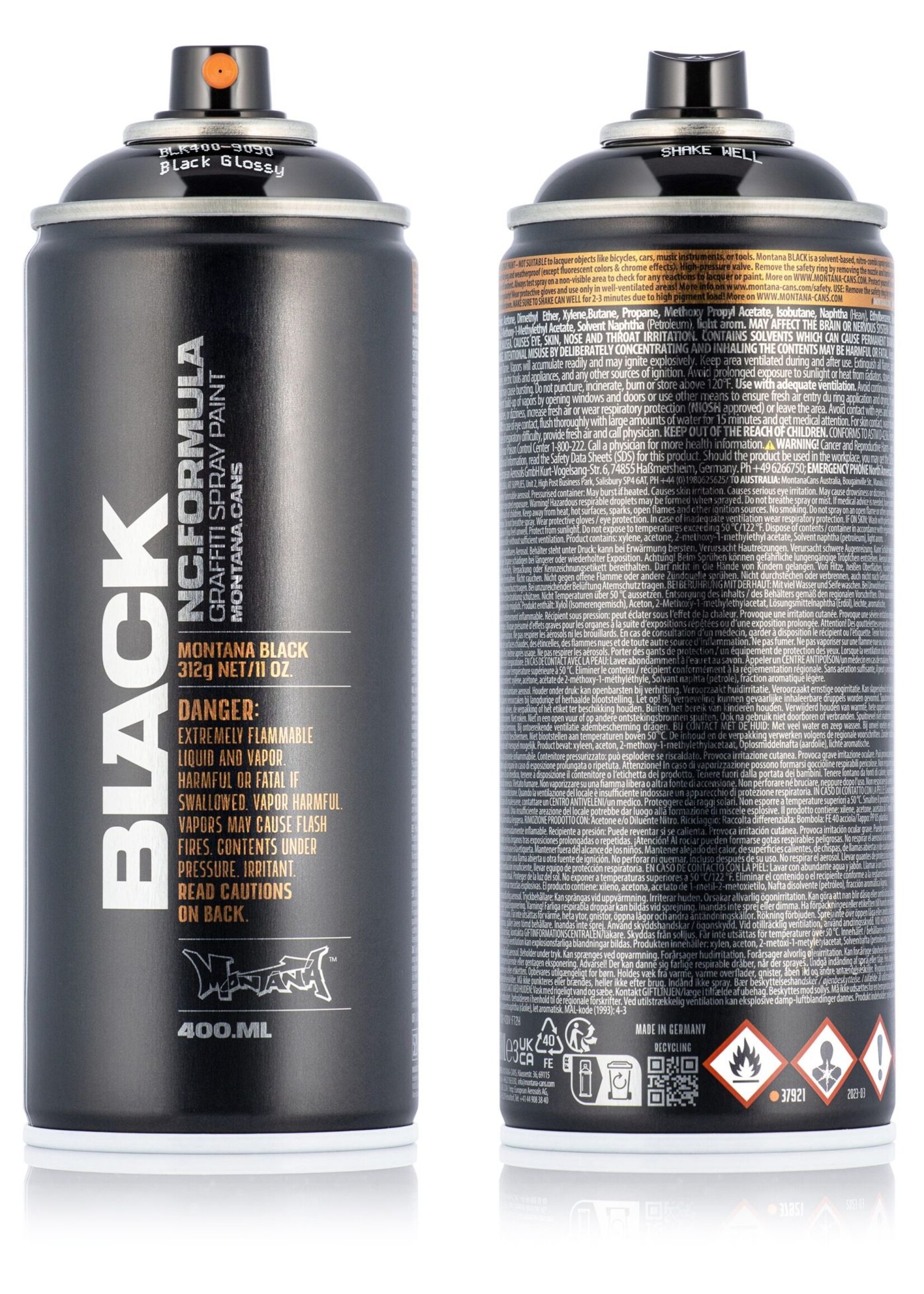 Montana CANS BLK 9090 Black Glossy