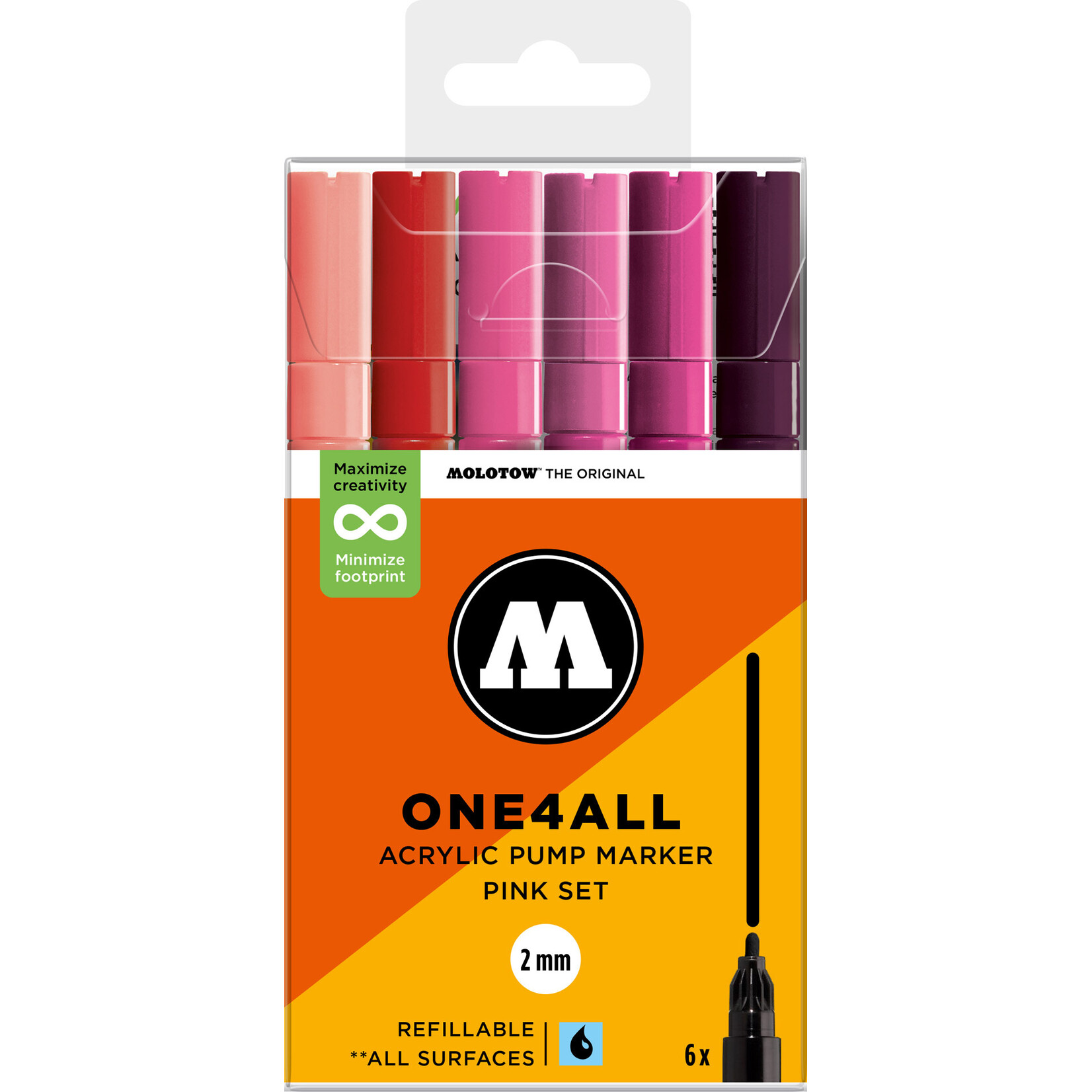 Molotow ONE4ALL 127HS PINK SET [2 mm]