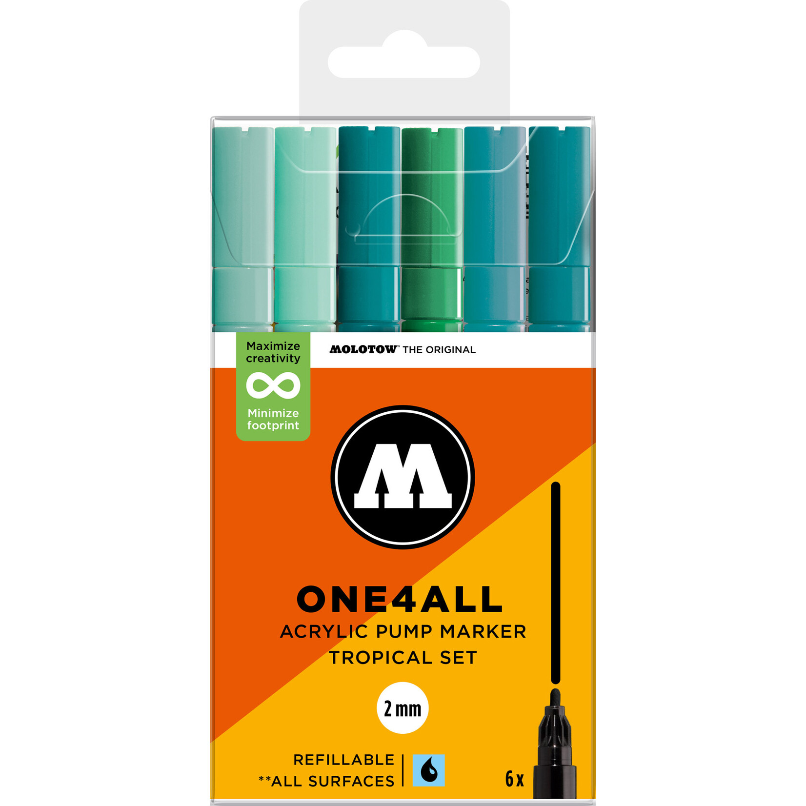 Molotow ONE4ALL 127HS TROPICAL SET [2 mm]