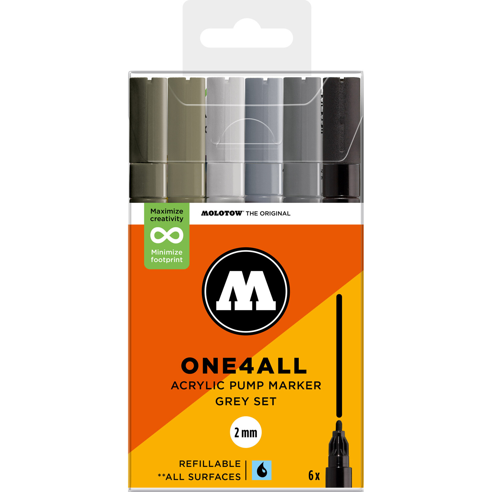 Molotow ONE4ALL 127HS GREY SET [2 mm]