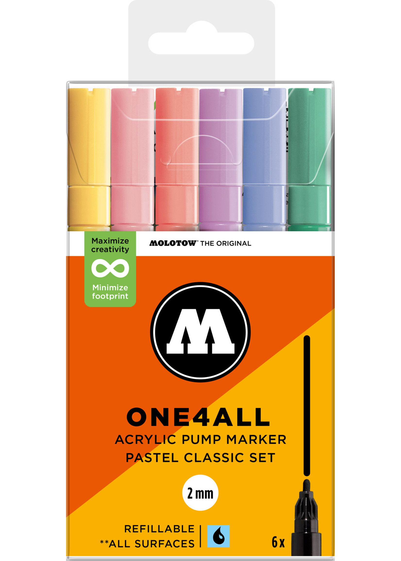Molotow ONE4ALL 127HS PASTEL CLASSIC SET [2 mm]