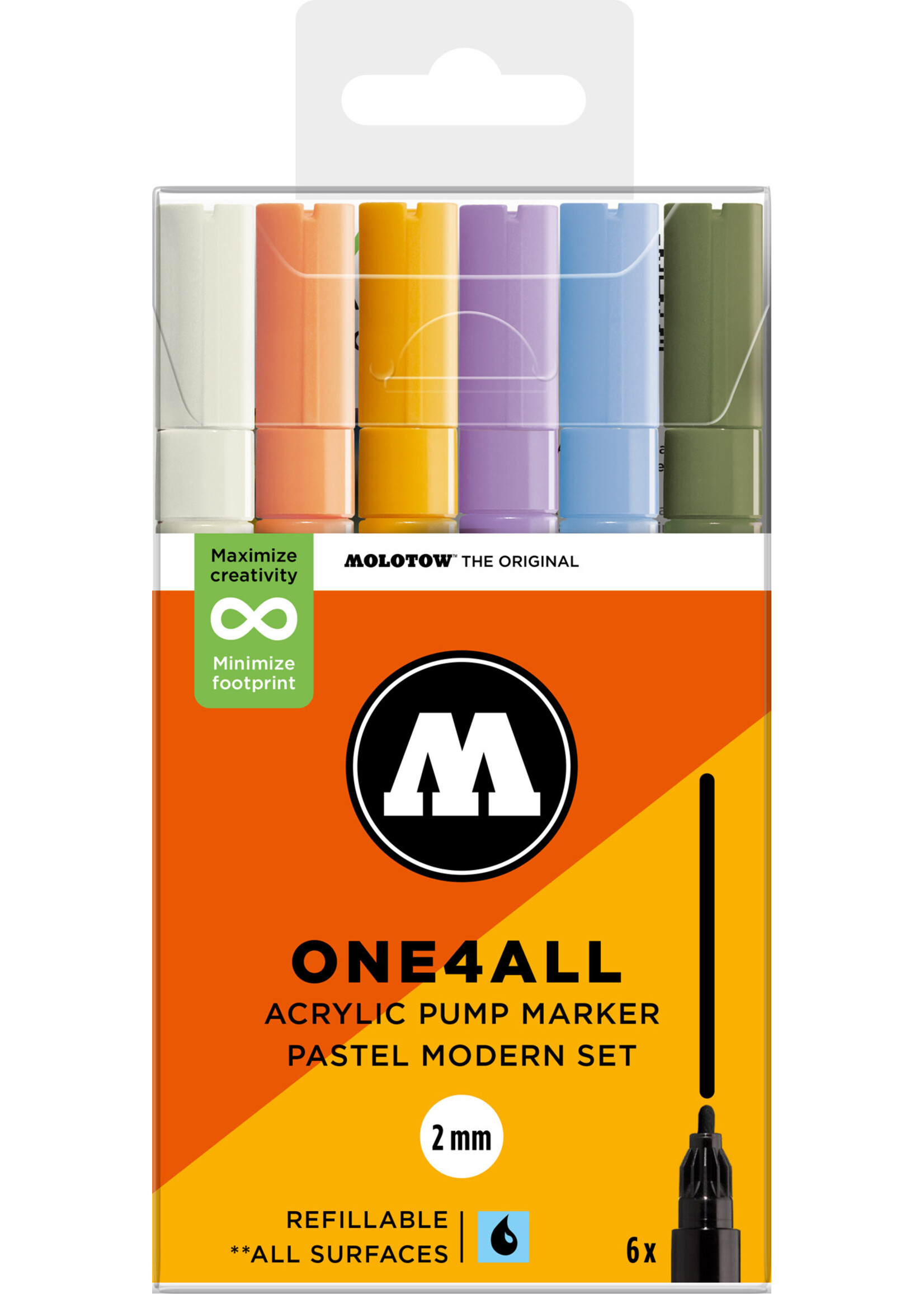 Molotow ONE4ALL 127HS PASTEL MODERN SET [2 mm]