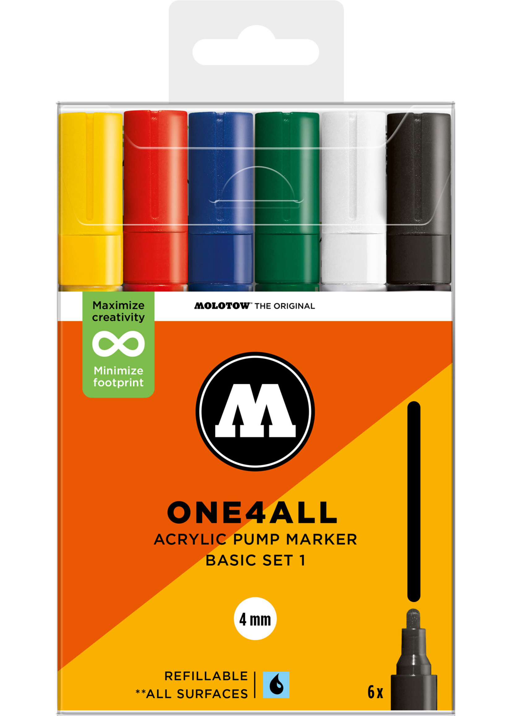 Molotow ONE4ALL 227HS BASIC SET 1 [4 mm]