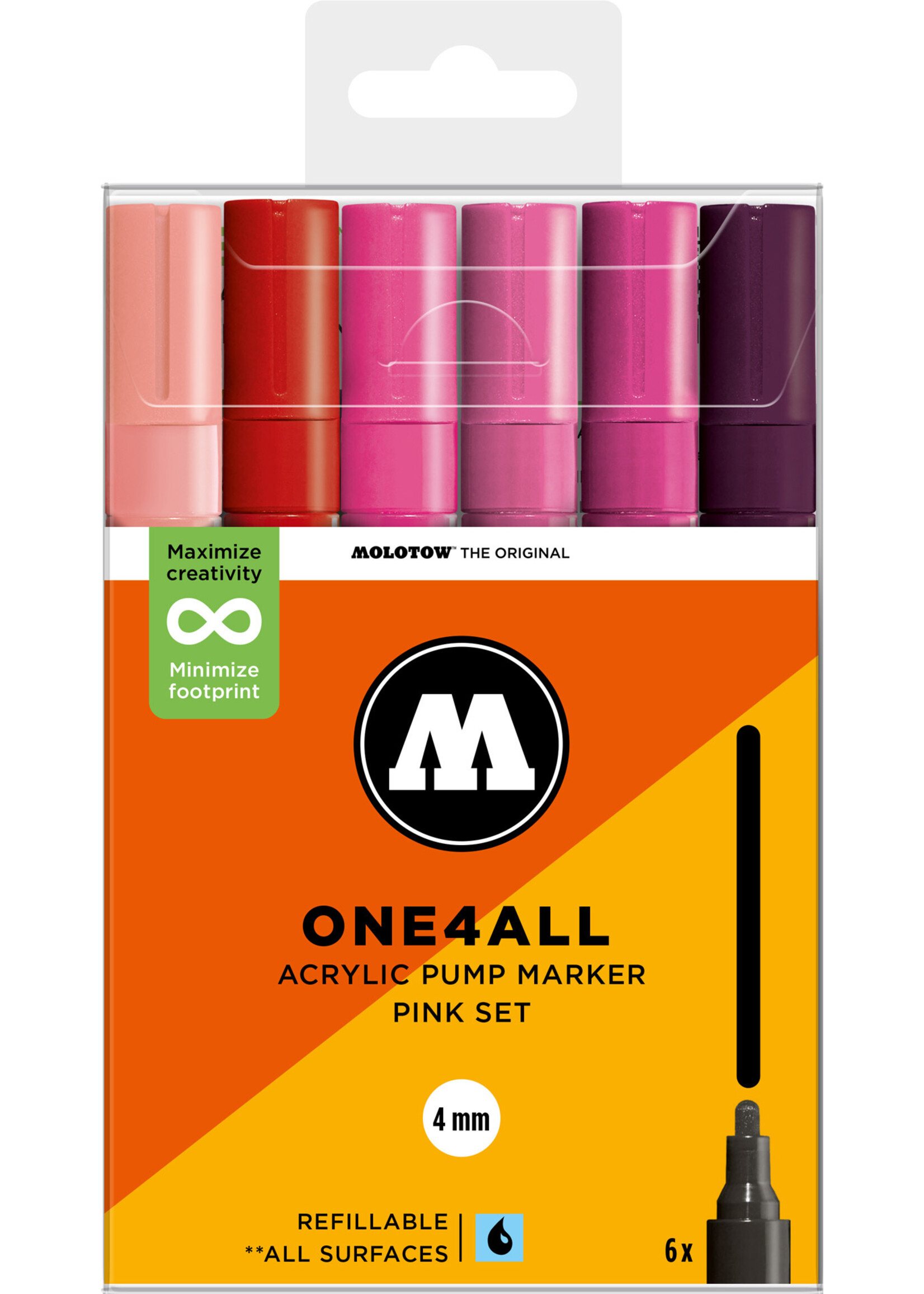 Molotow ONE4ALL 227HS PINK SET [4 mm]