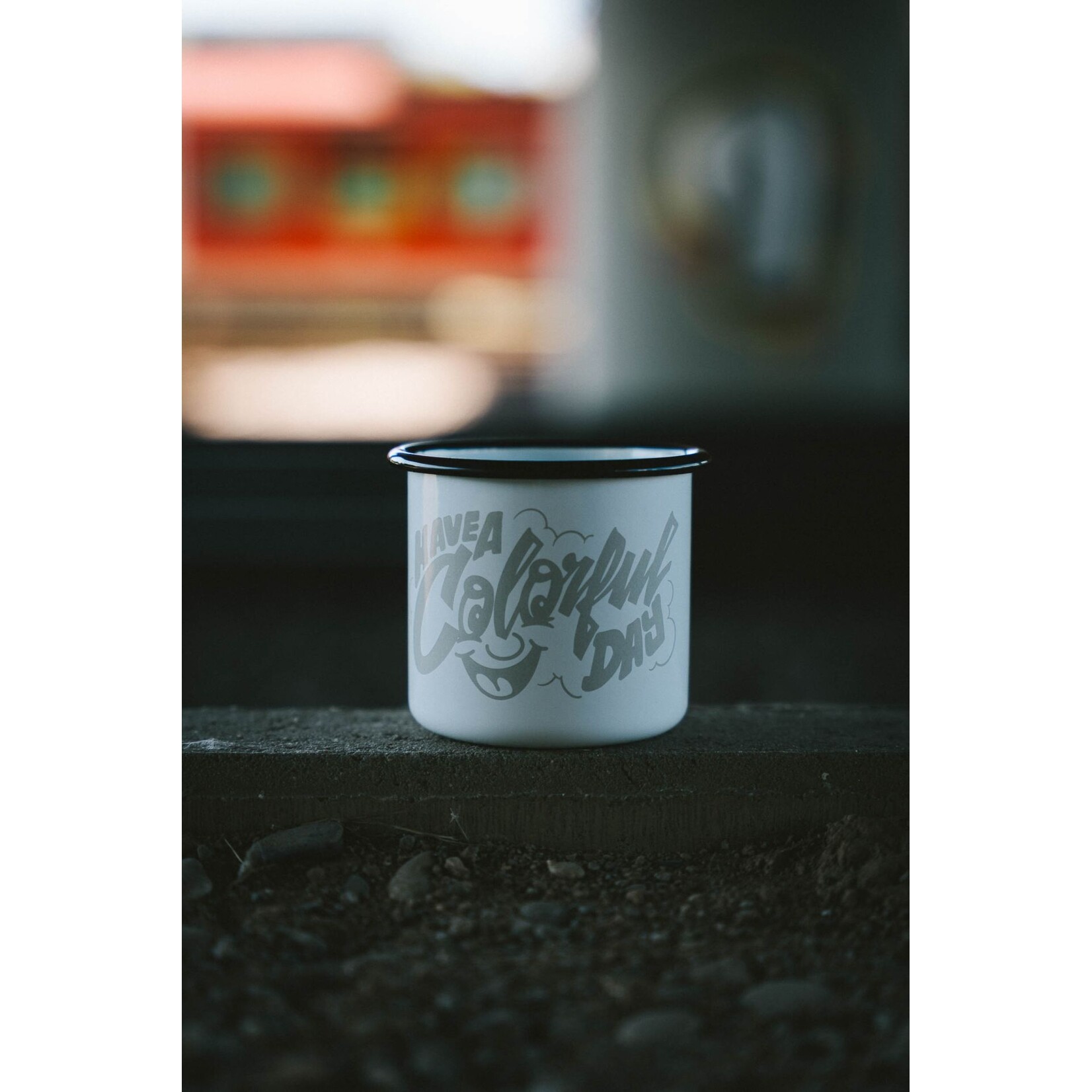 Montana Cans Enamel Mug “Have A Colorful Day”