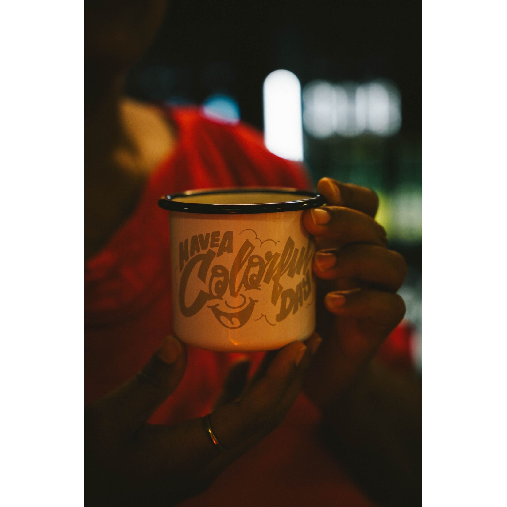 Montana Cans Enamel Mug “Have A Colorful Day”