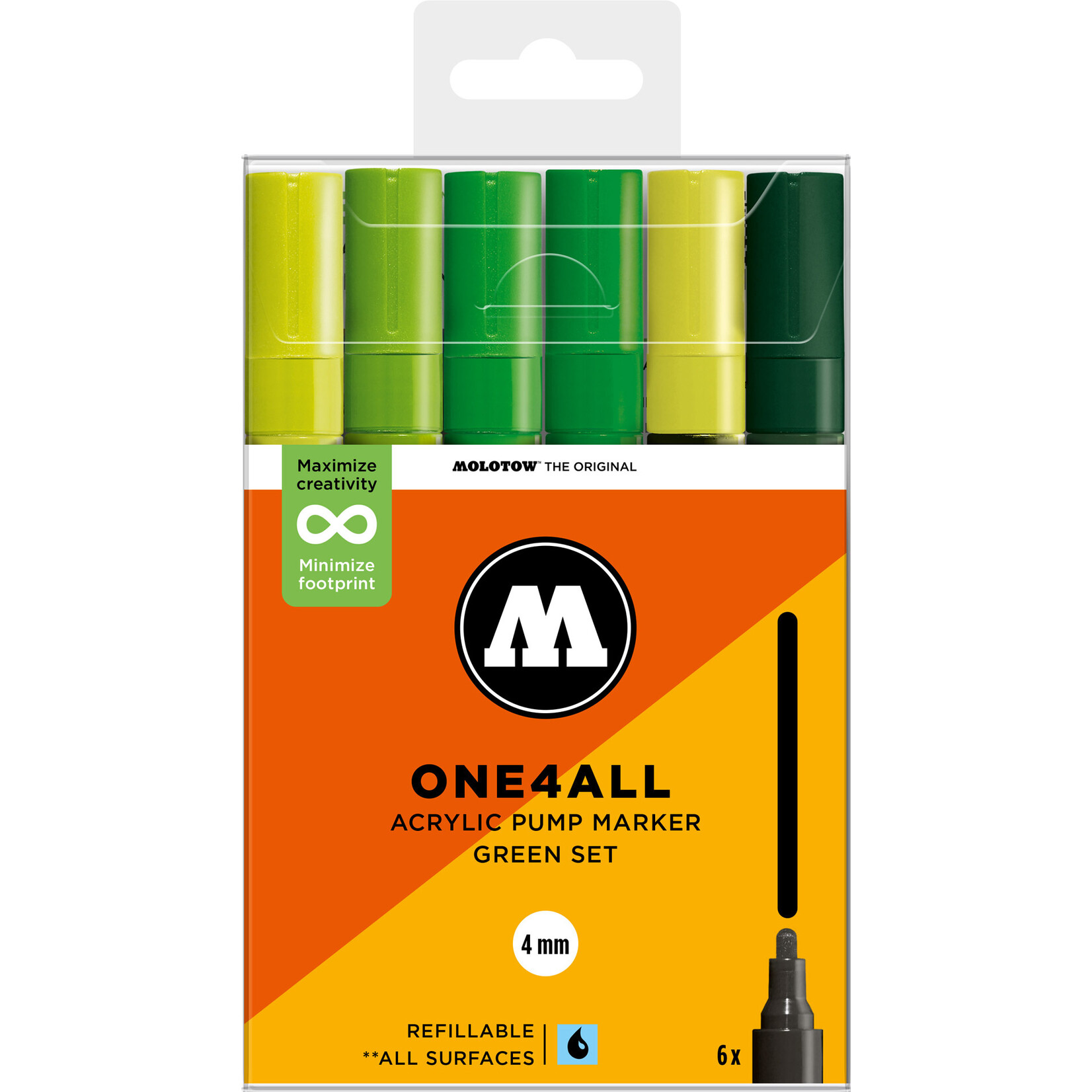 Molotow ONE4ALL 227HS GREEN SET [4 mm] - Copy