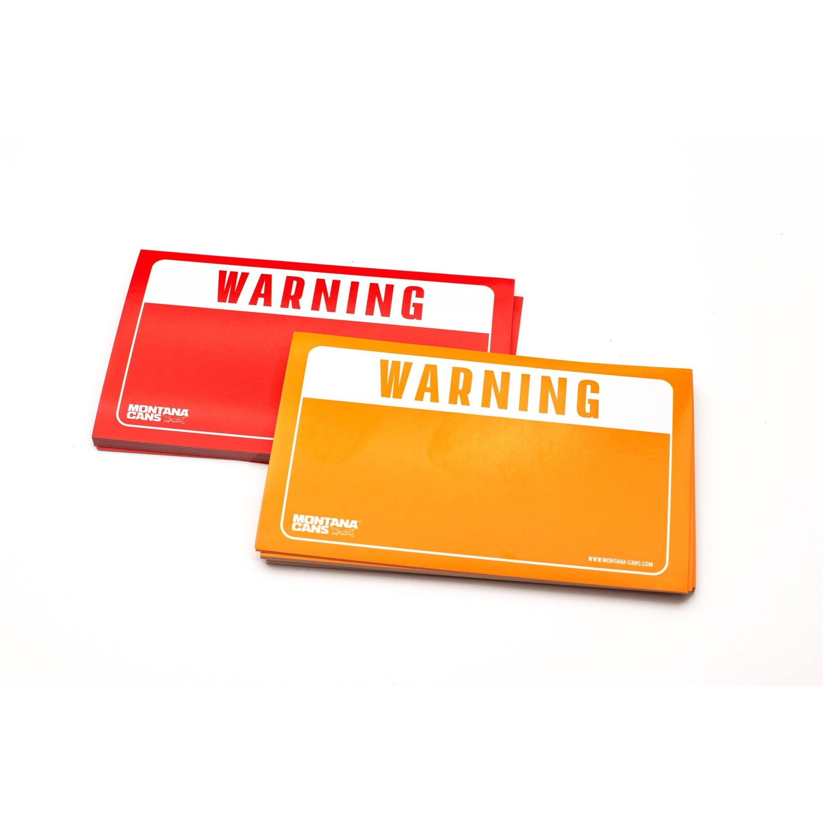 Montana  Cans Warning Sticker Pack - Red/Yellow
