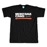 Montana Cans T-SHIRT Typo Logo Underline Black Shrimp