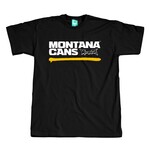 Montana Cans T-SHIRT Typo Logo Underline Black Yellow