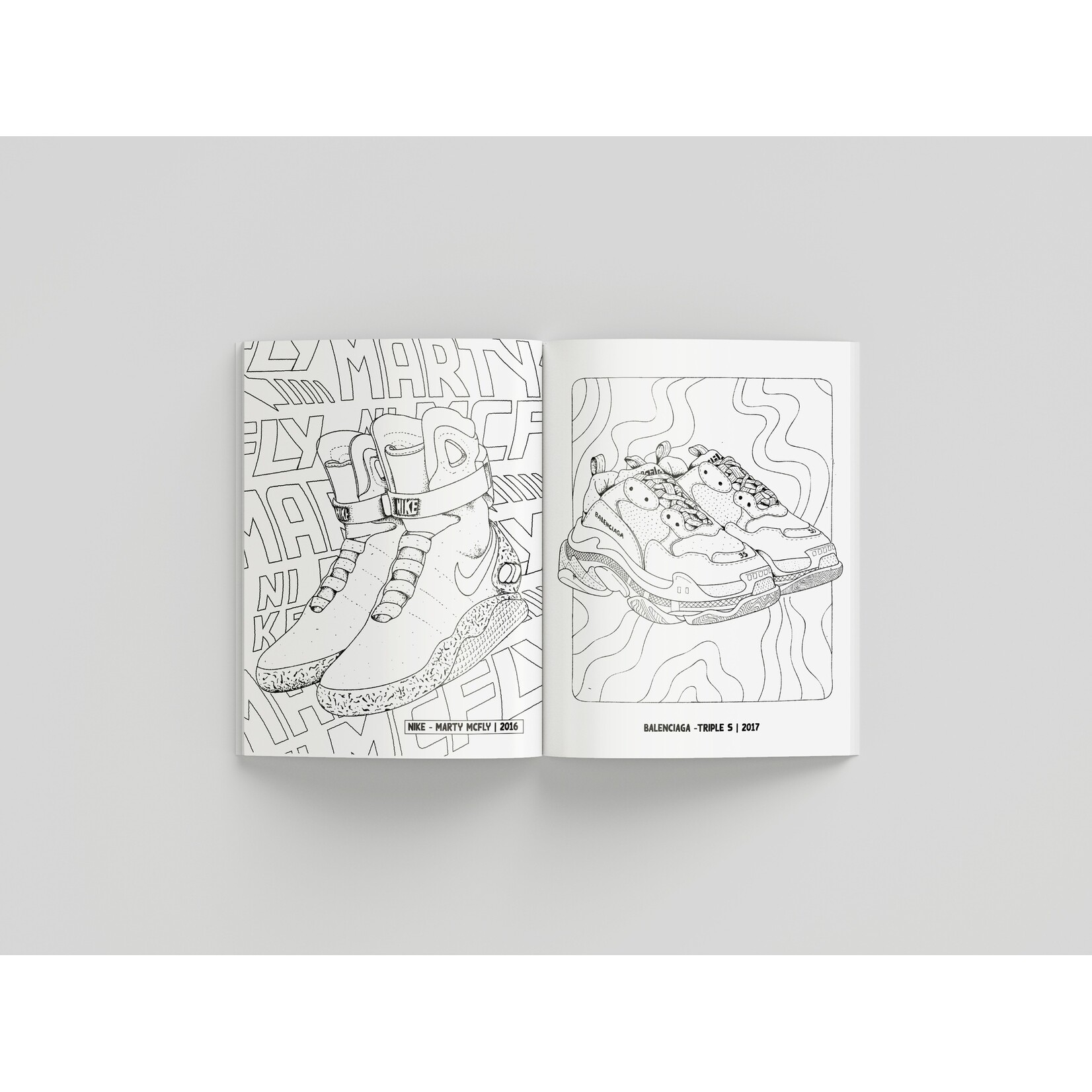 Graffiti Malbuch | Sneaker Coloring Book