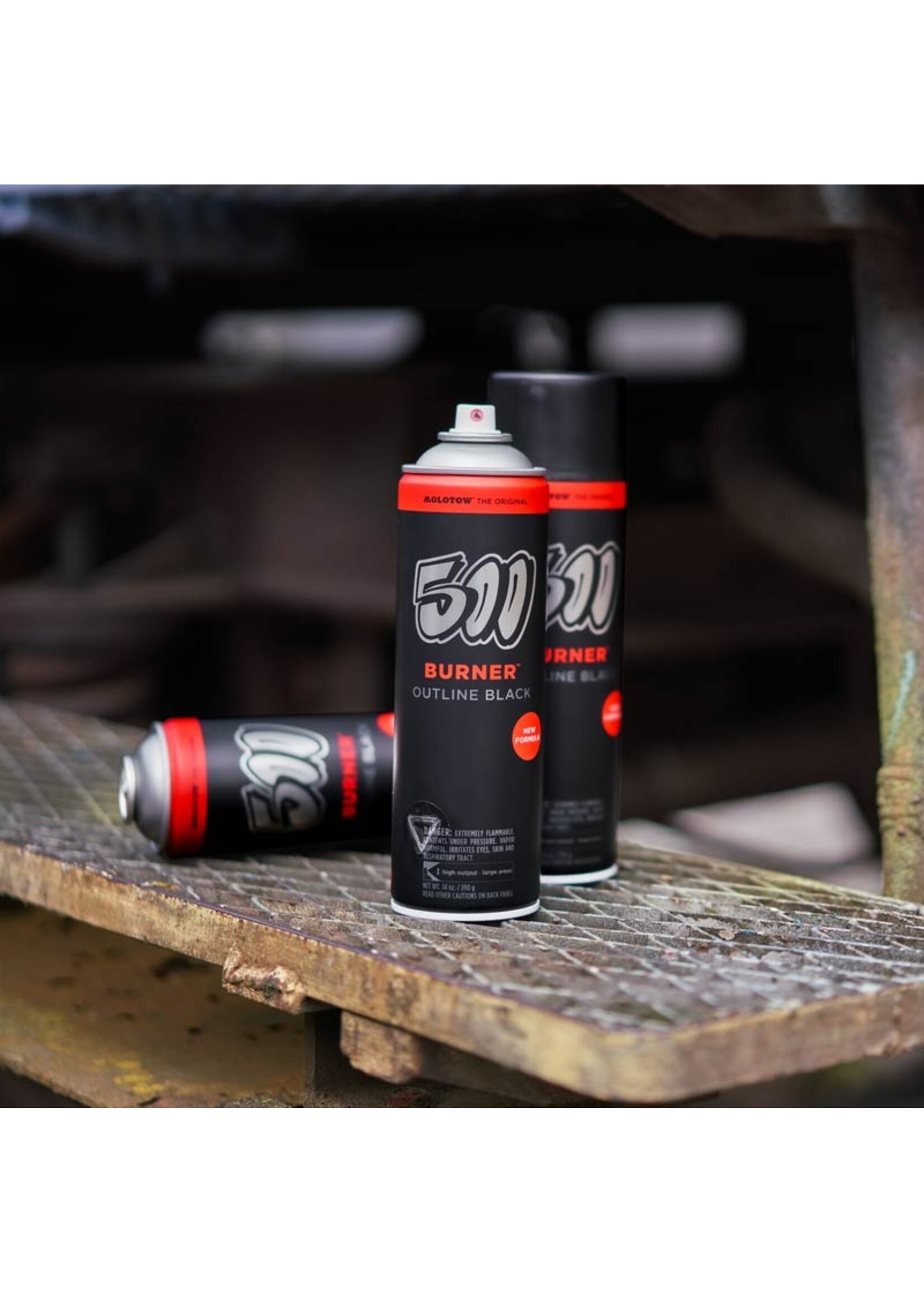 Molotow  BURNER Outline Black 500 ml  Sprühdose