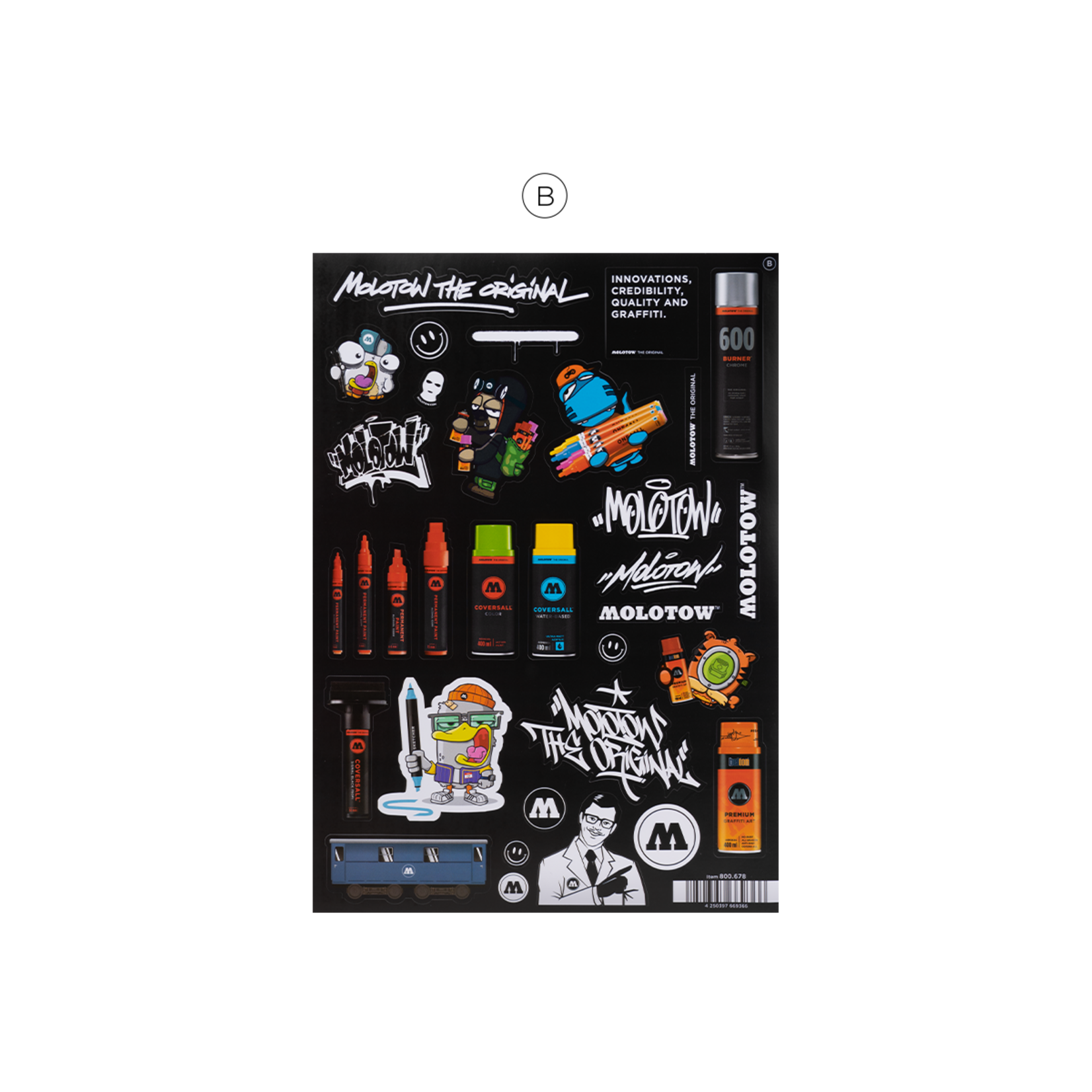 Molotow A 4 Sticker Sheets A & B
