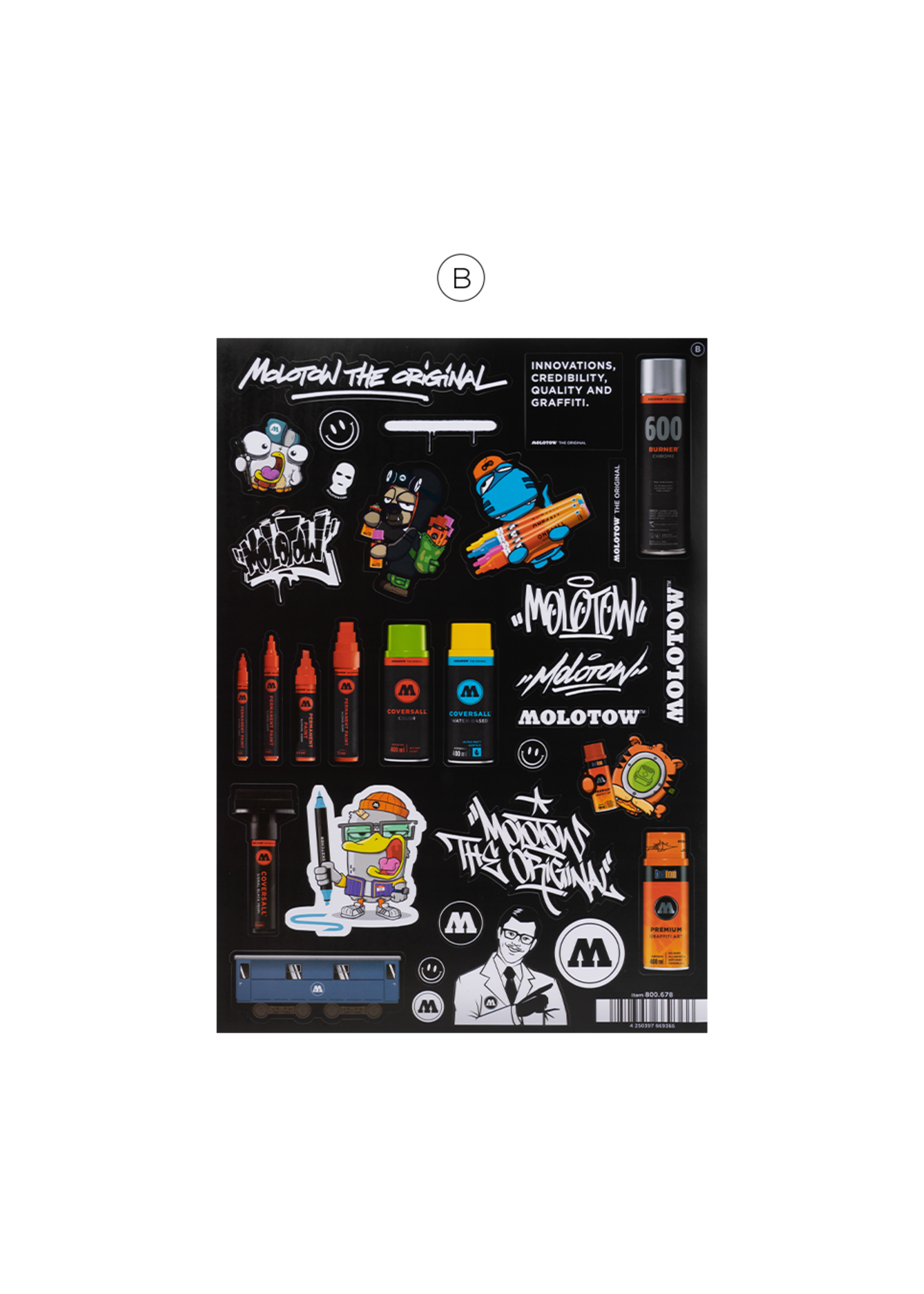 Molotow A 4 Sticker Sheets A & B