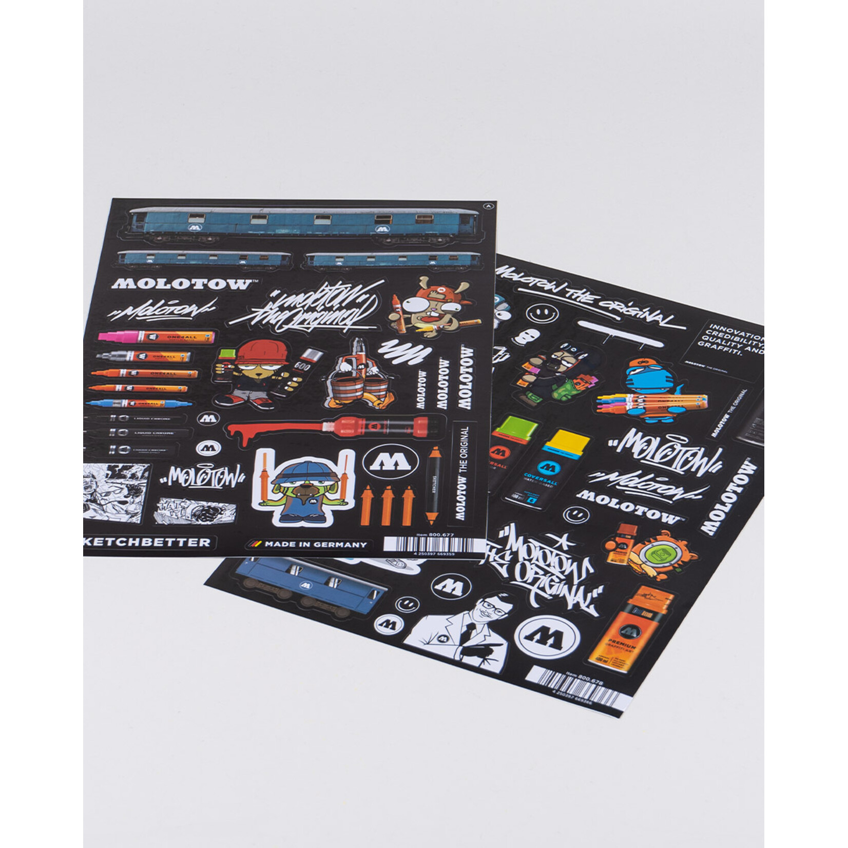 Molotow A 4 Sticker Sheets A & B