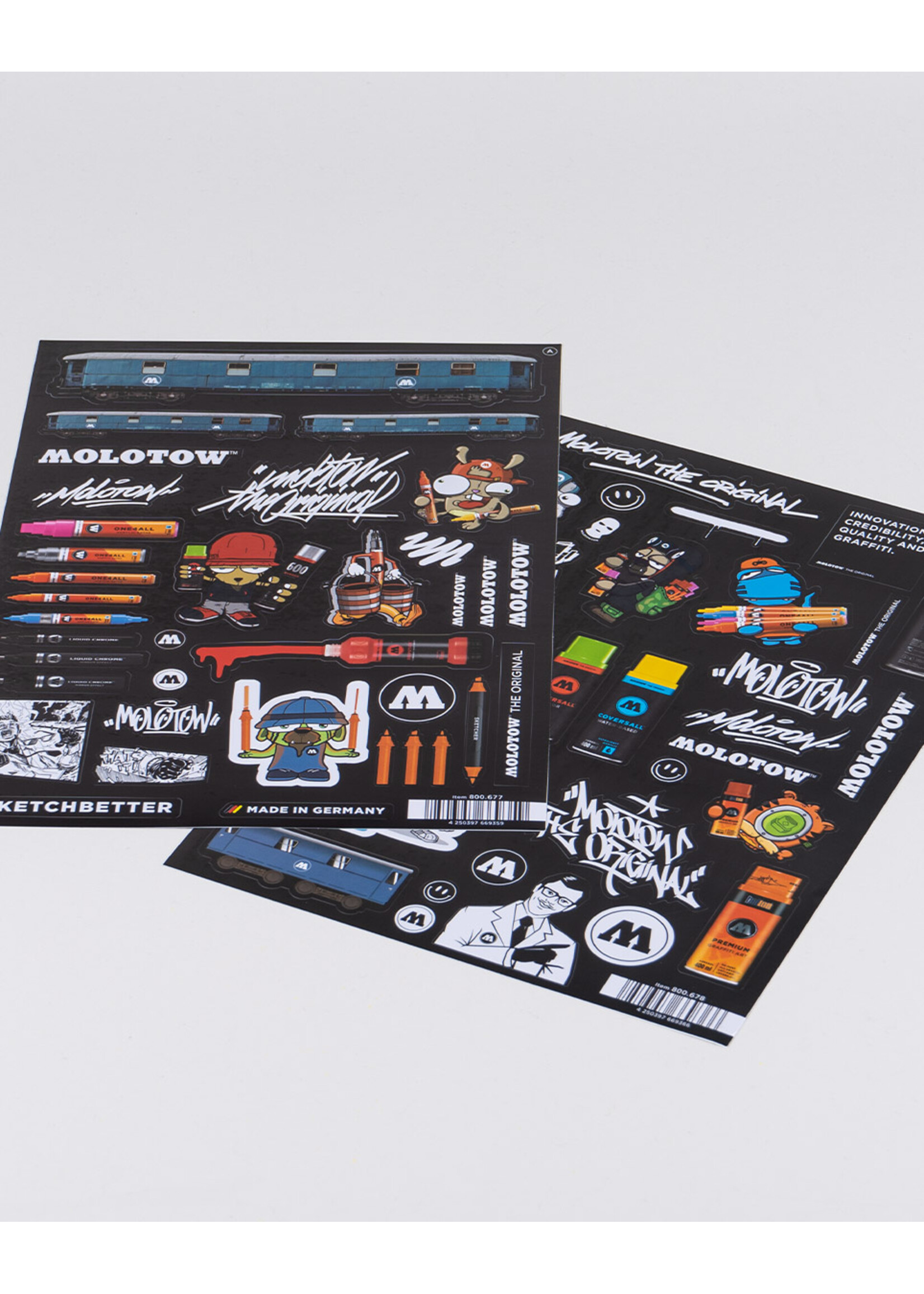 Molotow A 4 Sticker Sheets A & B