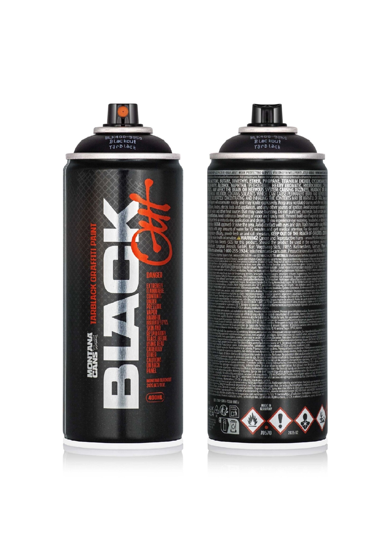 Montana BLACKOUT Tarblack 400ml Sprühdose