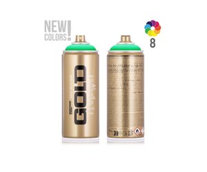 Montana Gold Sprühdosen Set – 6x400 Ml Fluoreszierende Neon-Farben Inkl. Sprühköpfe