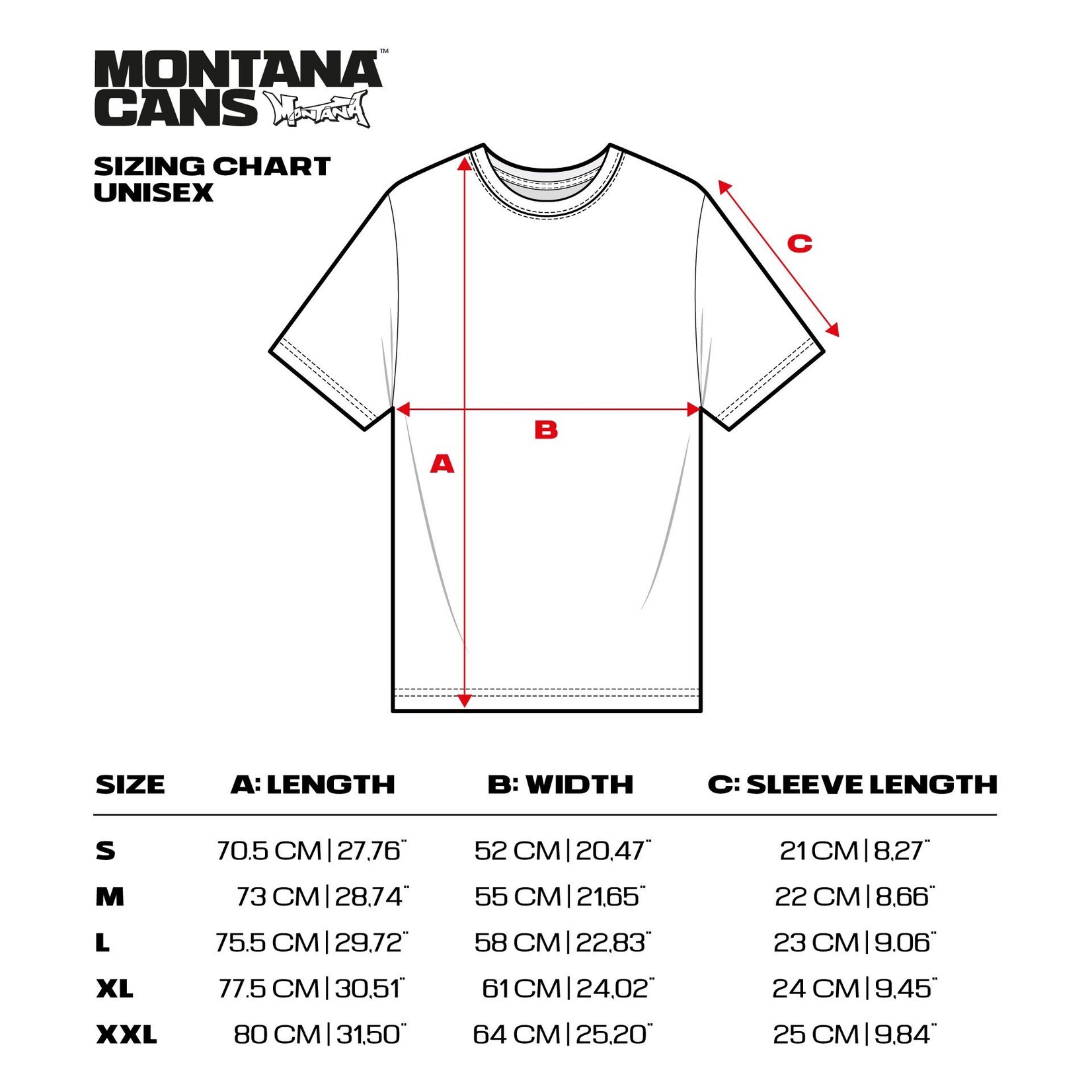 Montana T-Shirt - White / Red