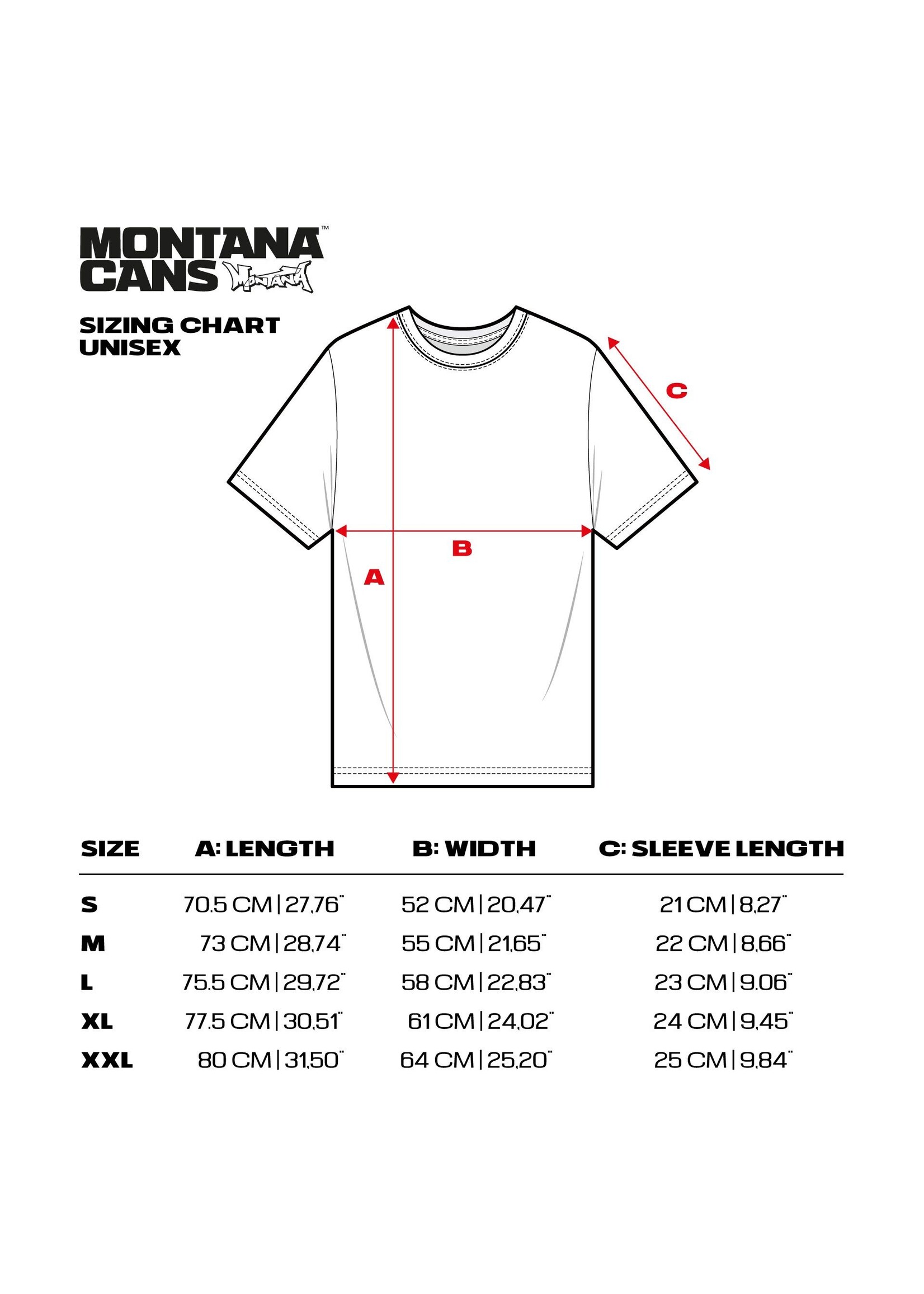 Montana T-Shirt - White / Red