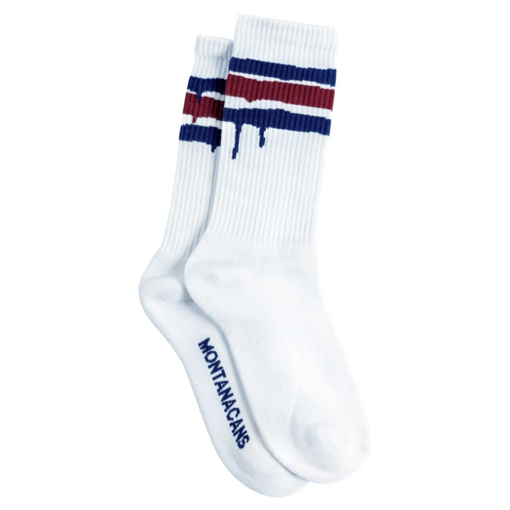 Montana Cans Socks Stripes White