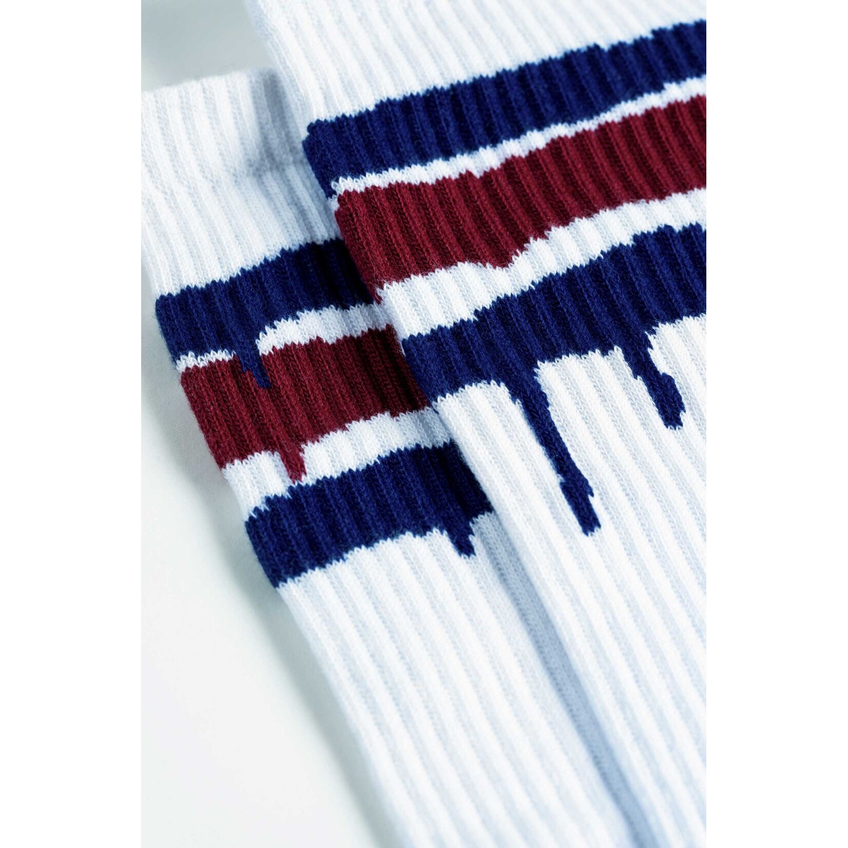Montana Cans Socks Stripes White