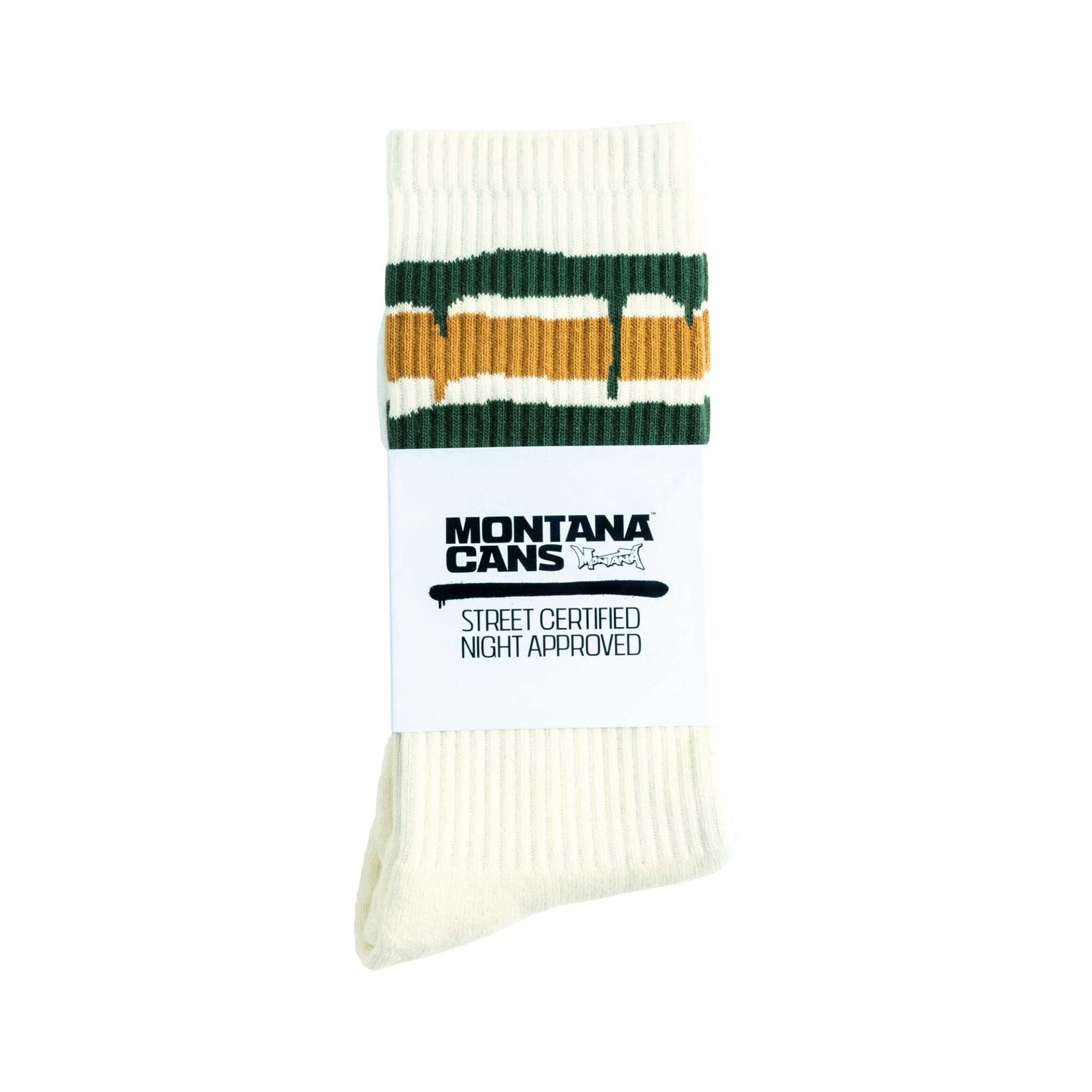 Montana Cans Socks Stripes Off White