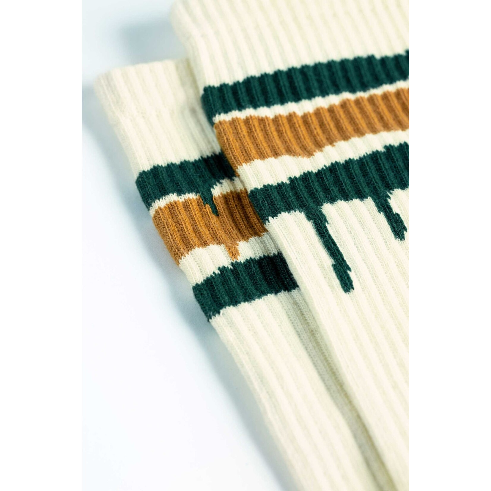 Montana Cans Socks Stripes Off White