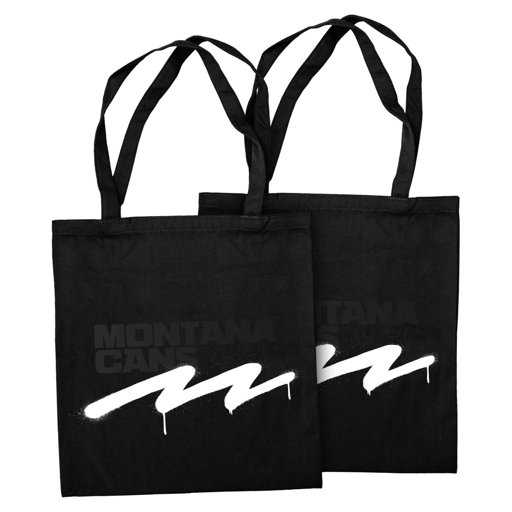 Montana Cans Cotton Bag - Logoline Monochrome Black