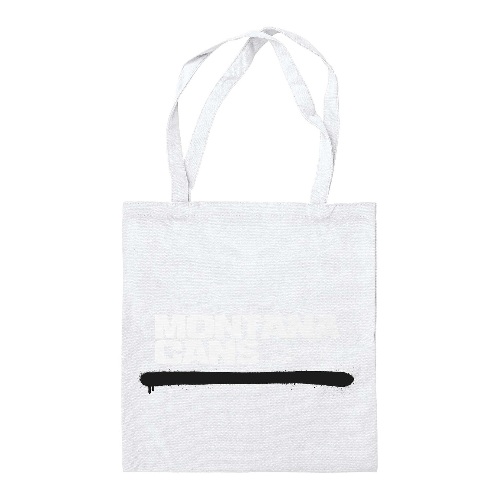Montana Cans Cotton Bag - Logoline Monochrome White