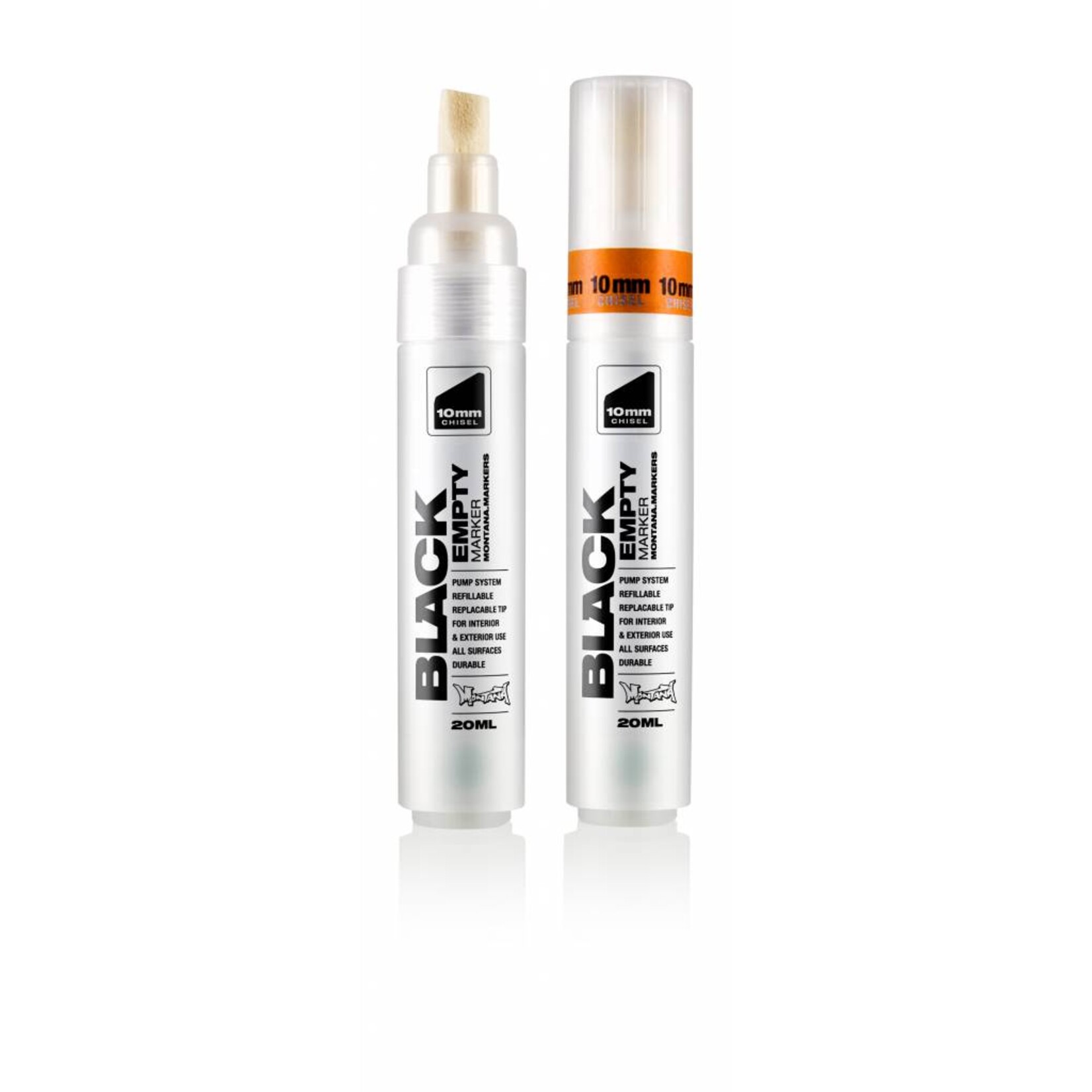 Montana BLACK Empty Marker 10mm Chisel