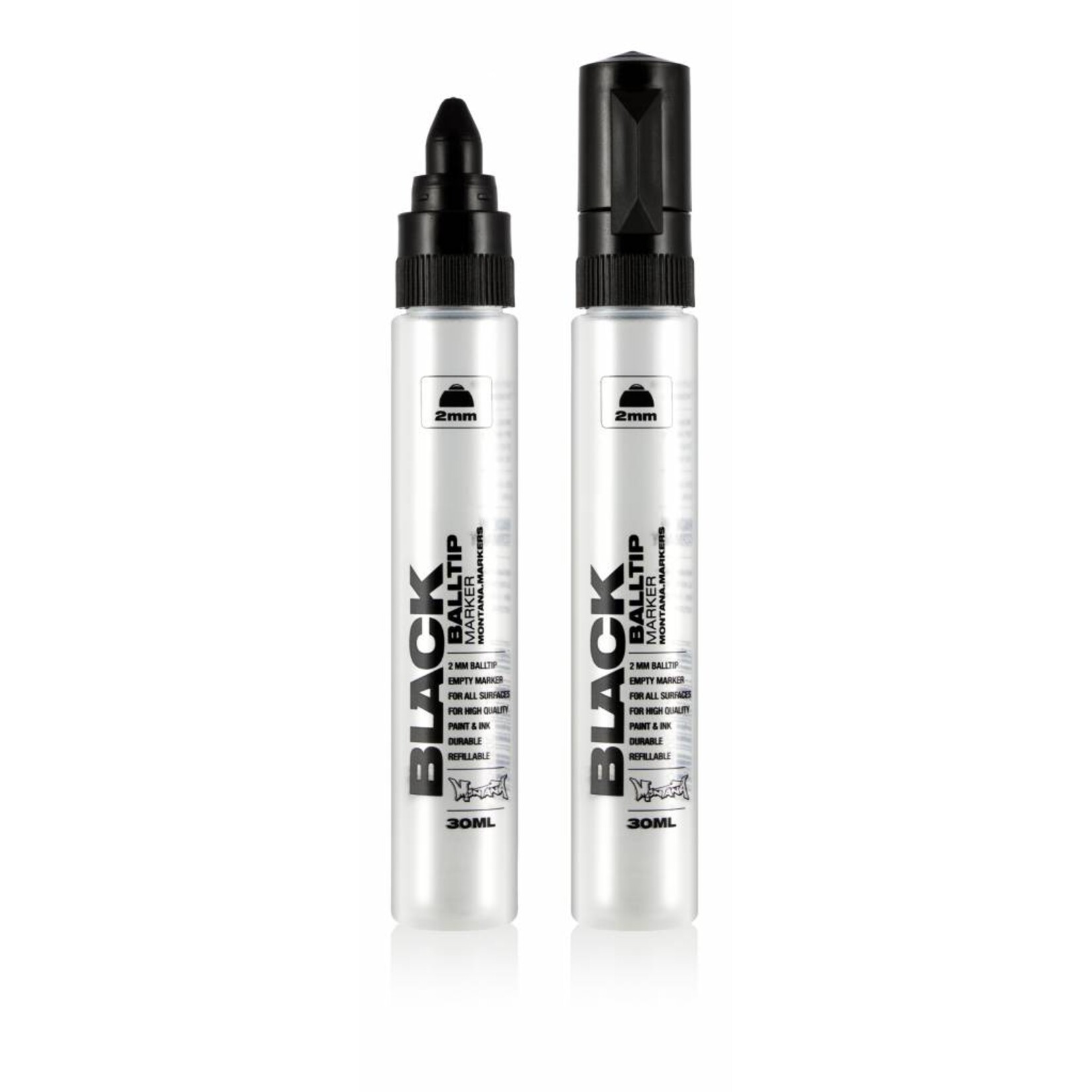 Montana BLACK Empty Marker 2mm Balltip