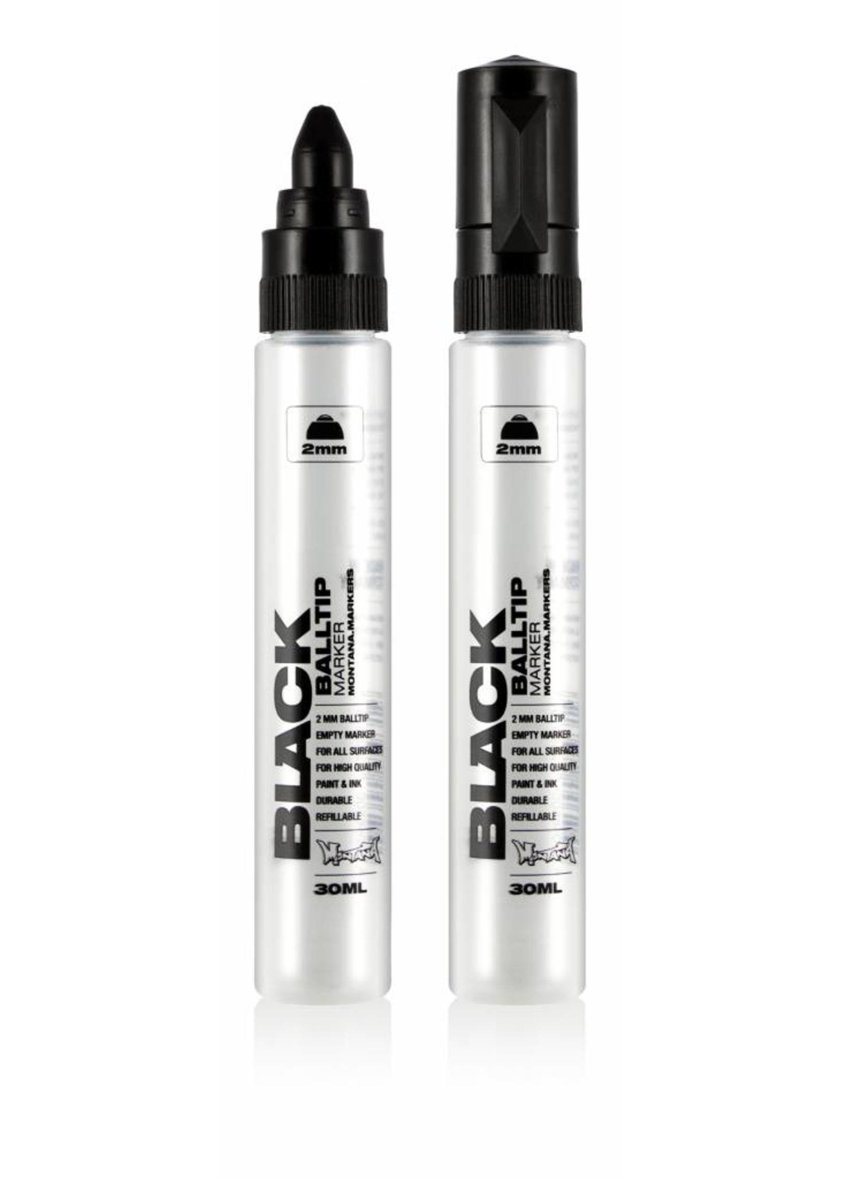 Montana BLACK Empty Marker 2mm Balltip