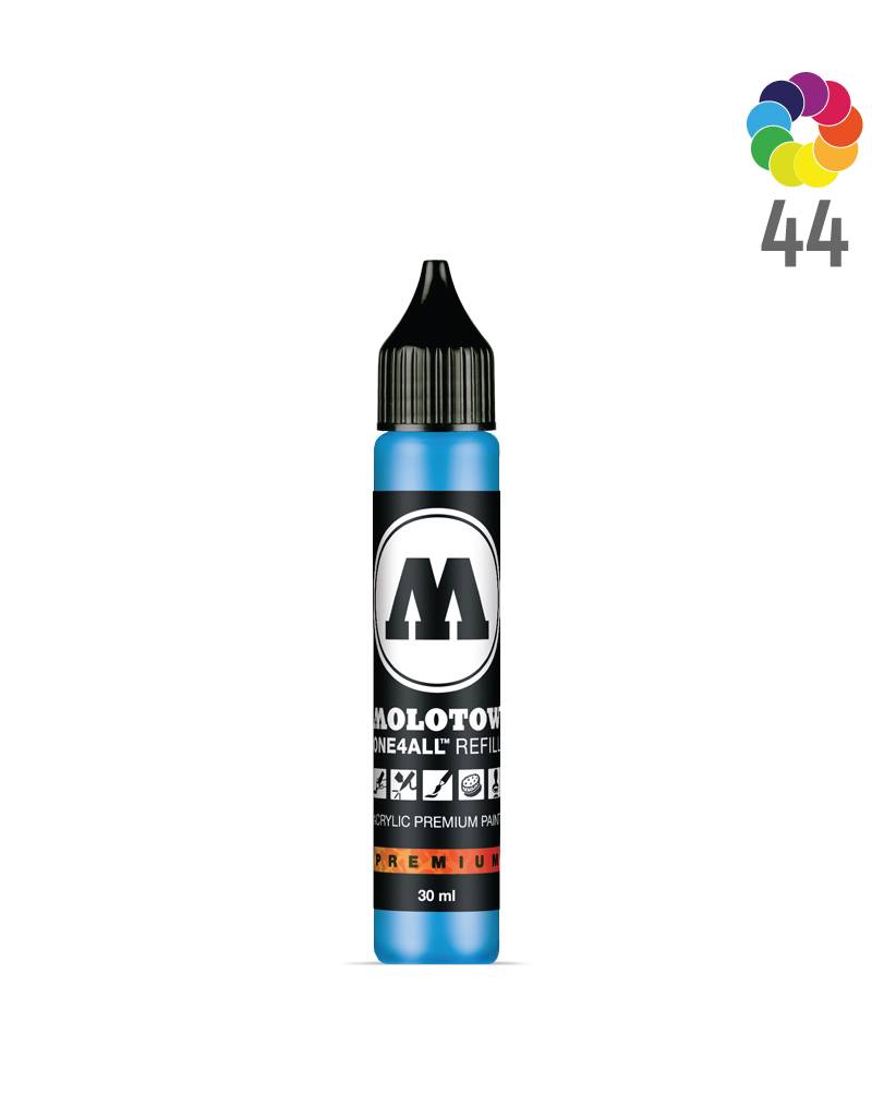 Molotow ONE4ALL - Recambio Acrílico Color 230 Azul Choque 30 Ml Recarga Tinta Para Marcador Permanente