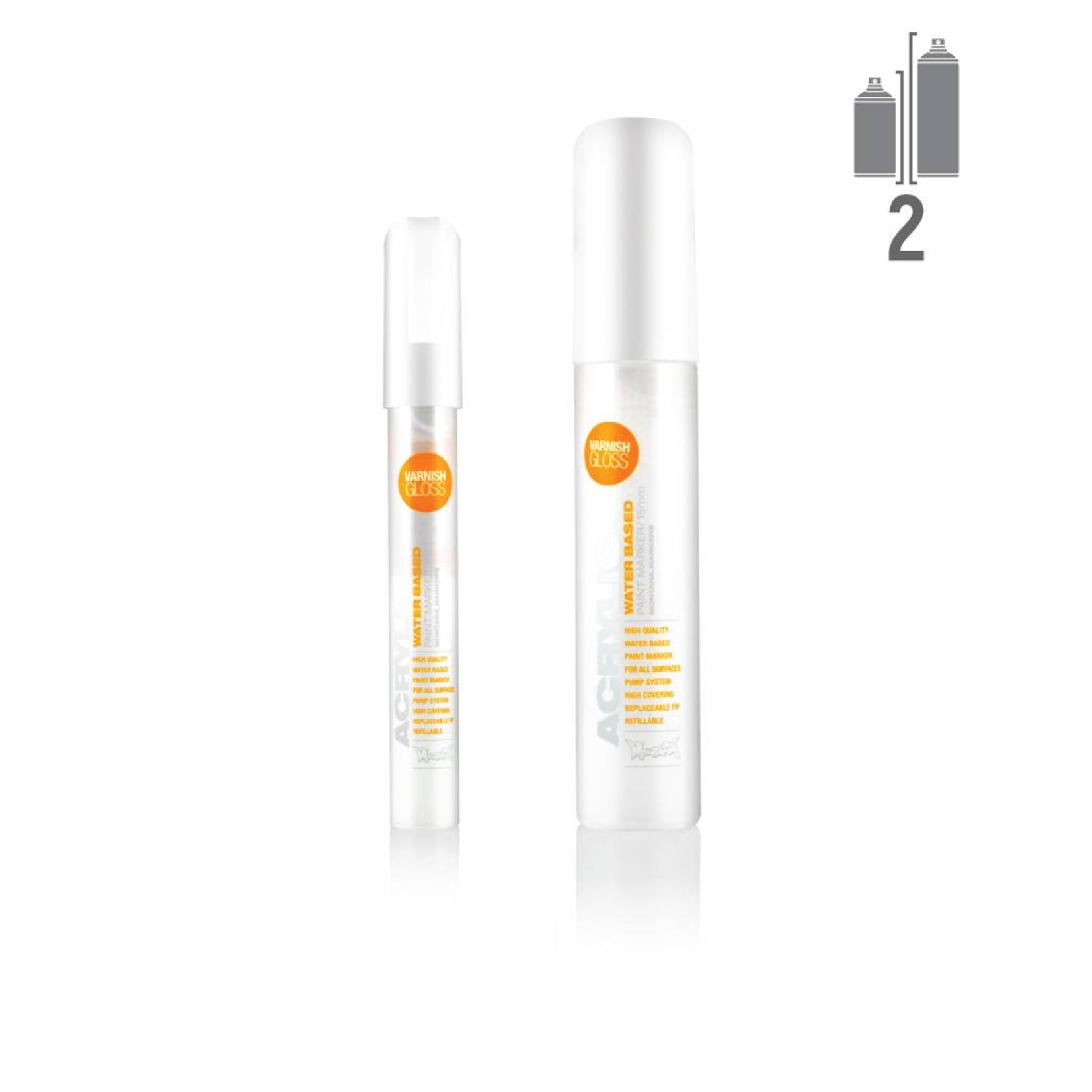 Montana ACRYLIC Varnish Gloss 2-15mm Klarlack Marker