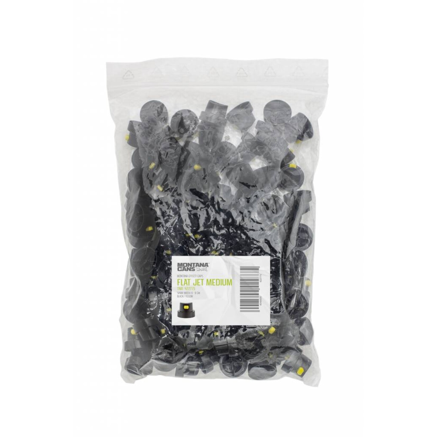 FLAT JET CAP MEDIUM Black/Yellow