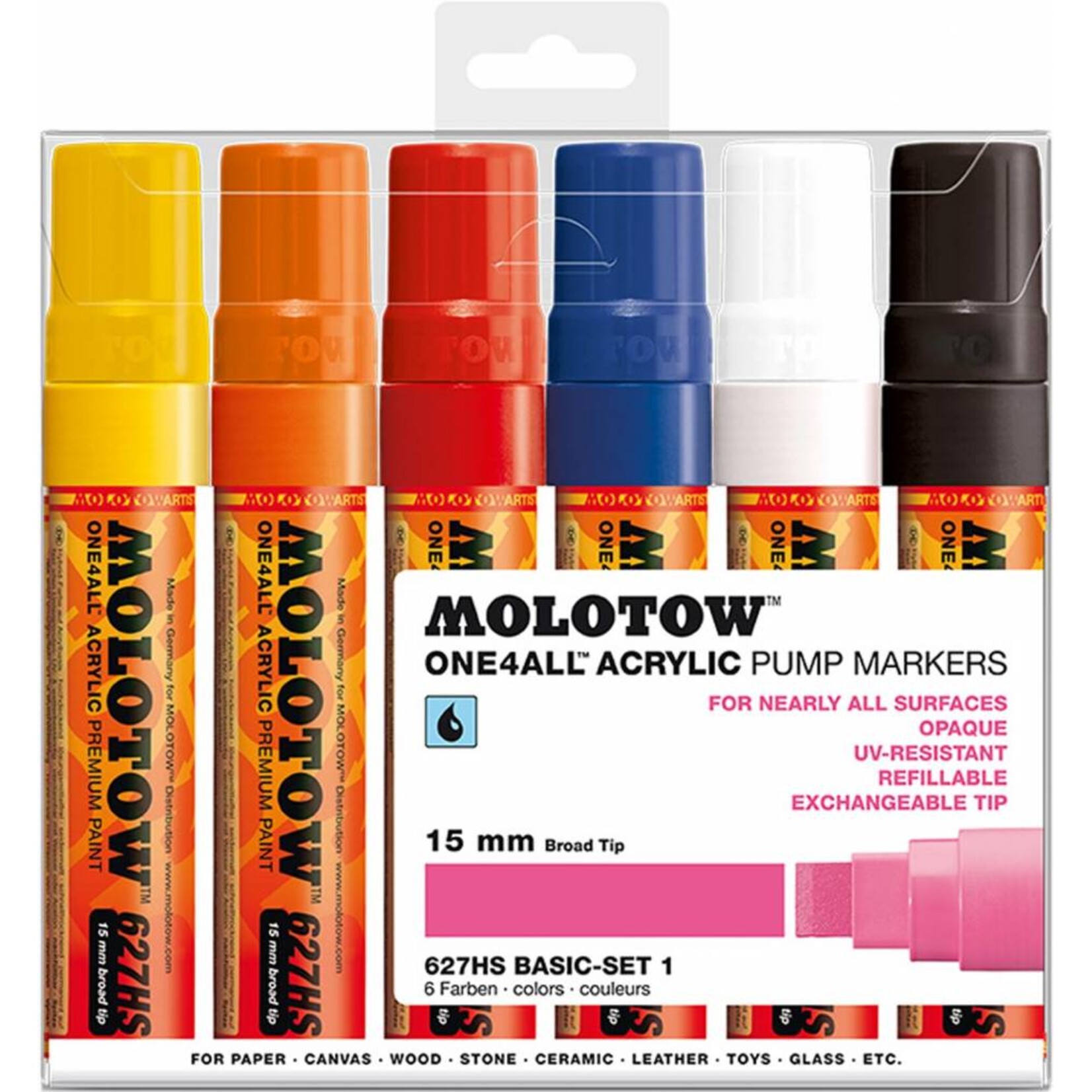 Molotow ONE4ALL 627HS Marker 6er Basic-Set 1