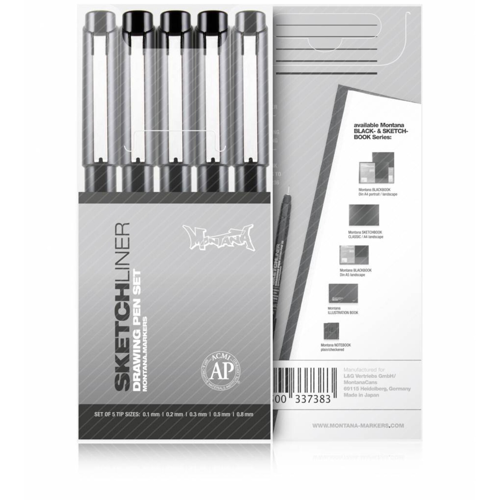 Montana SKETCHLINER 5er Set
