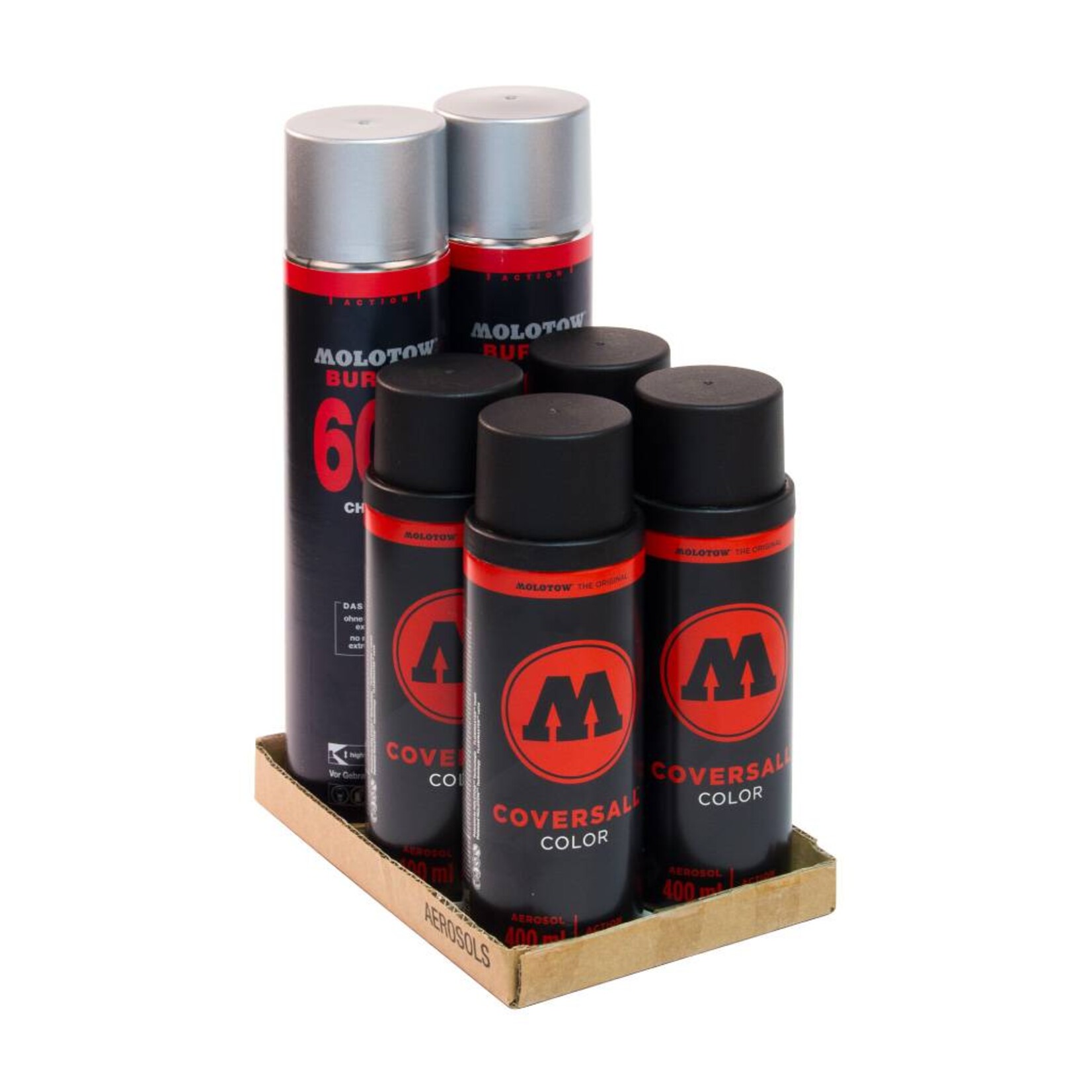 Molotow BURNER Chrome COVERSALL Action Pack