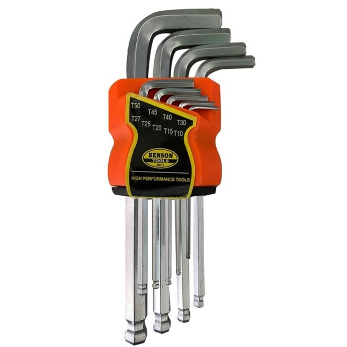Benson Benson Inbus Sleutelset - Profi - 9 delig - Voor elke doe het zelver