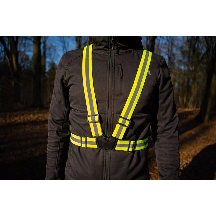 LYNX Lynx Reflectieharnas - Zwart - Uitstekende reflectie