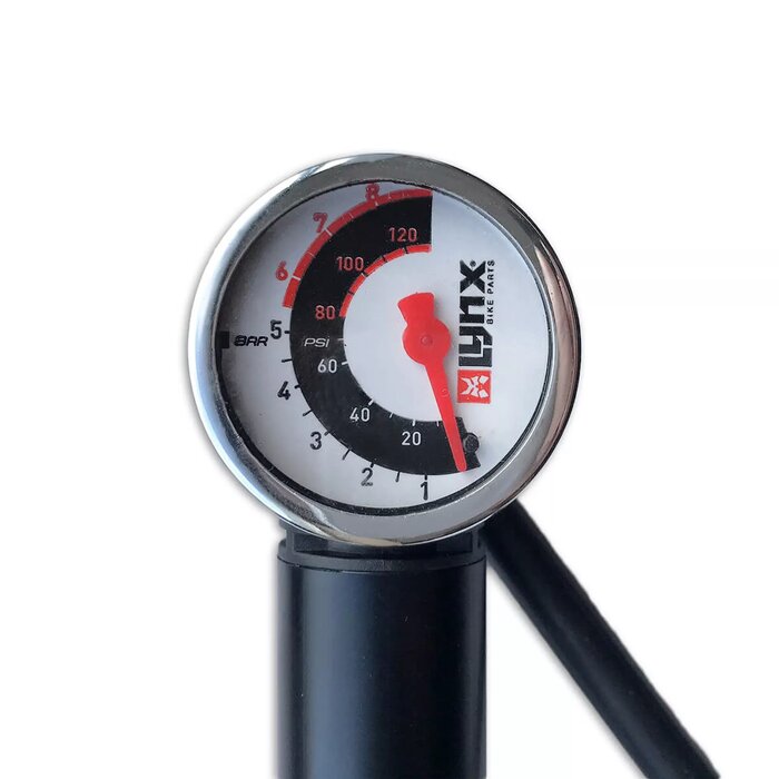 LYNX Lynx Mini Fietspomp Hurricane - Voor alle ventielen - Met Manometer