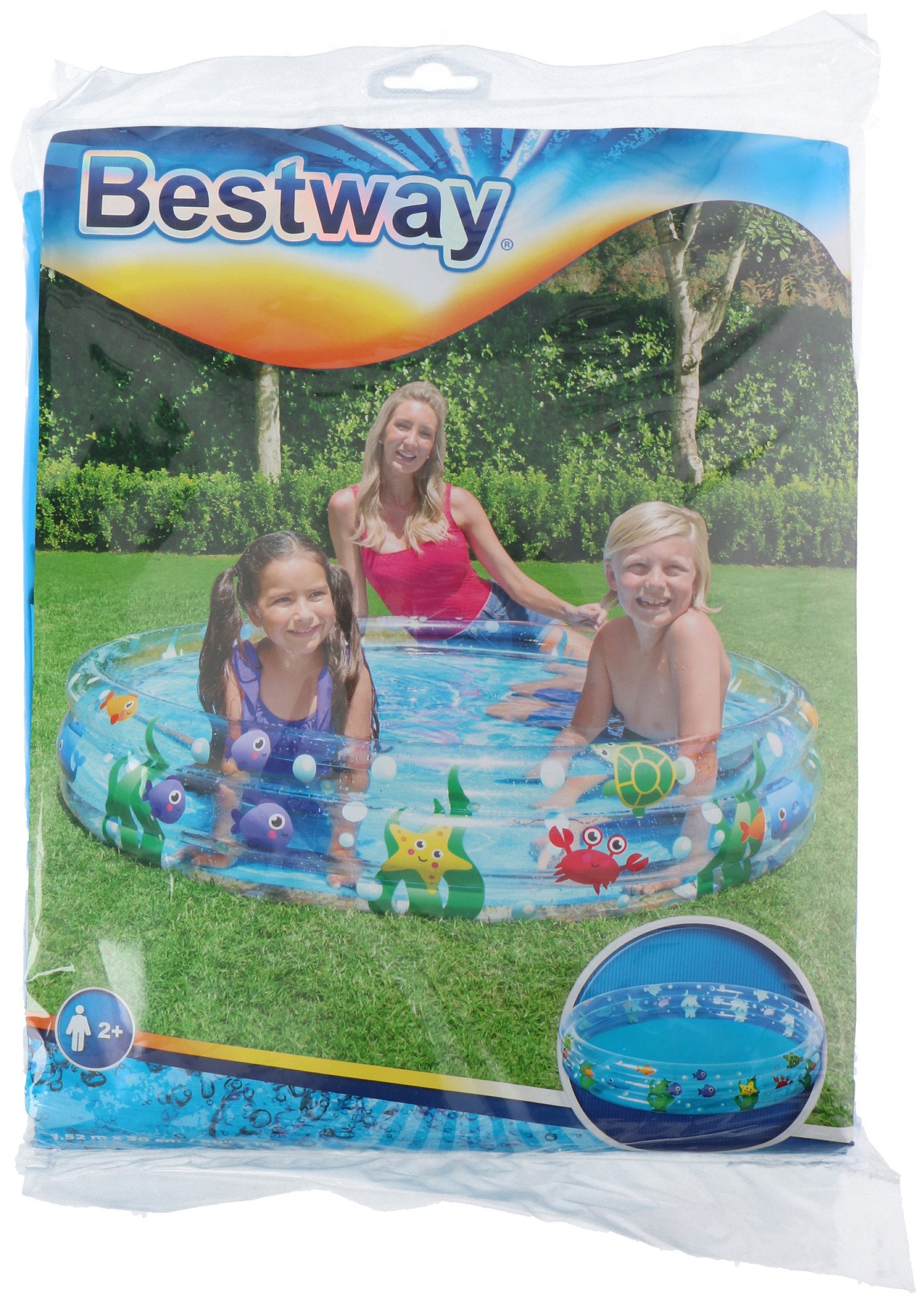 Bestway - Deep Dive 3-ring Kinderzwembad - 152 x 30cm - rond