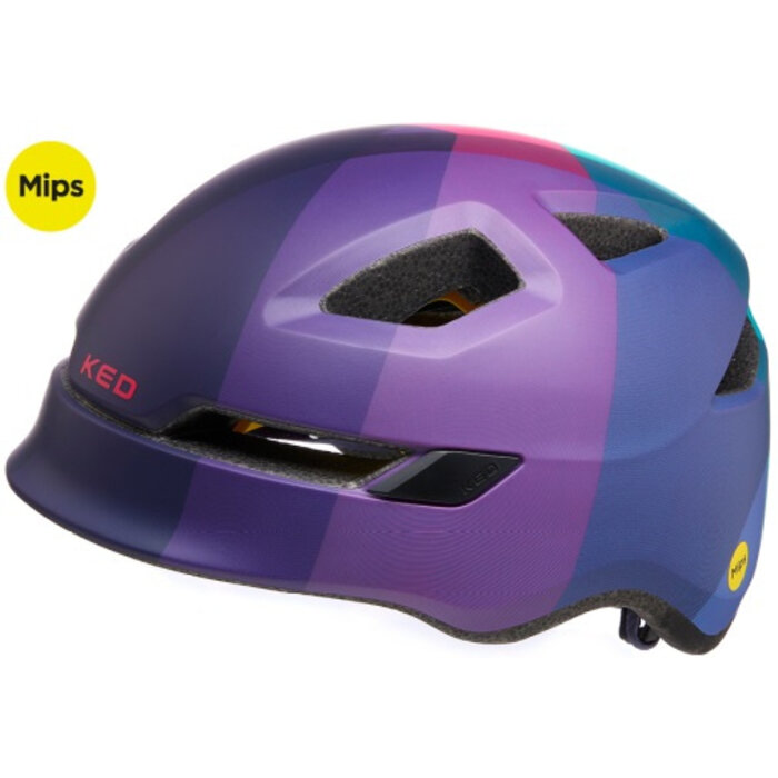 KED Fietshelm KED Pop Mips - medium (52-56 cm) - lilac green