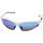 Fietsbril KED Jackal - wit (multi-blue-mirror)