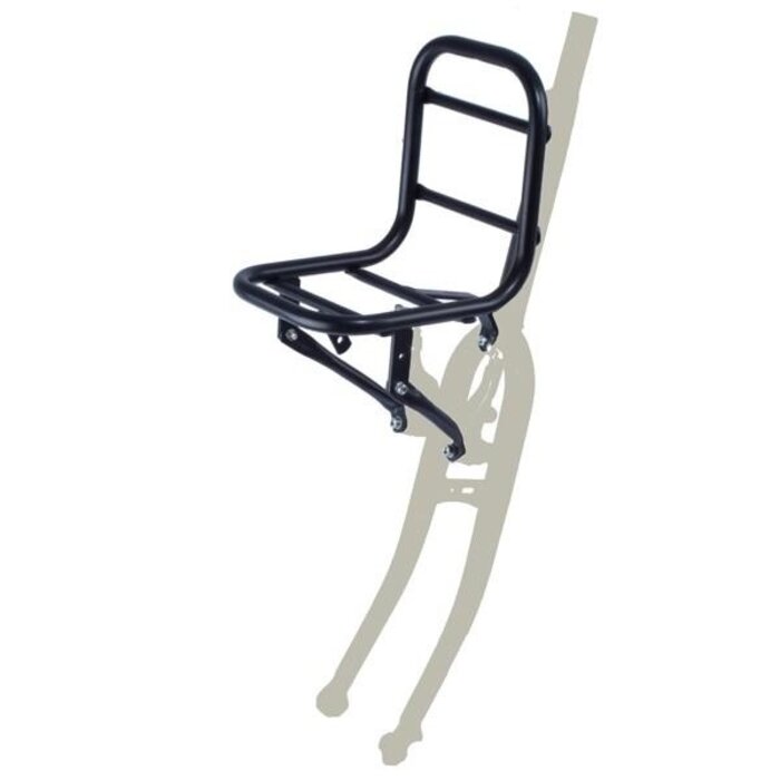 Steco Monkey Voordrager Steco transport 16 t/m 28" met V-brakemontage 18 x 20 x 20 cm - mat zwart