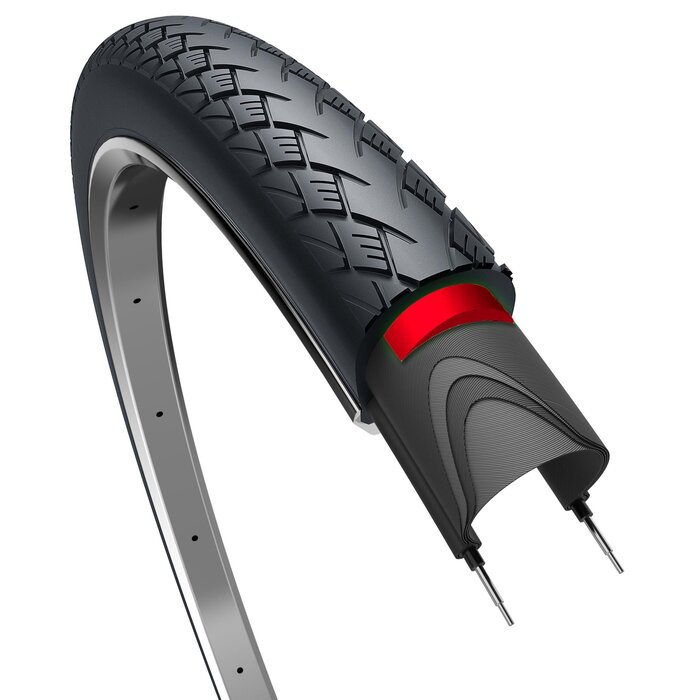 Edge Buitenband Edge Metro Elite Protect Plus 28 x 1.50" / 40-622 mm - zwart met reflectie